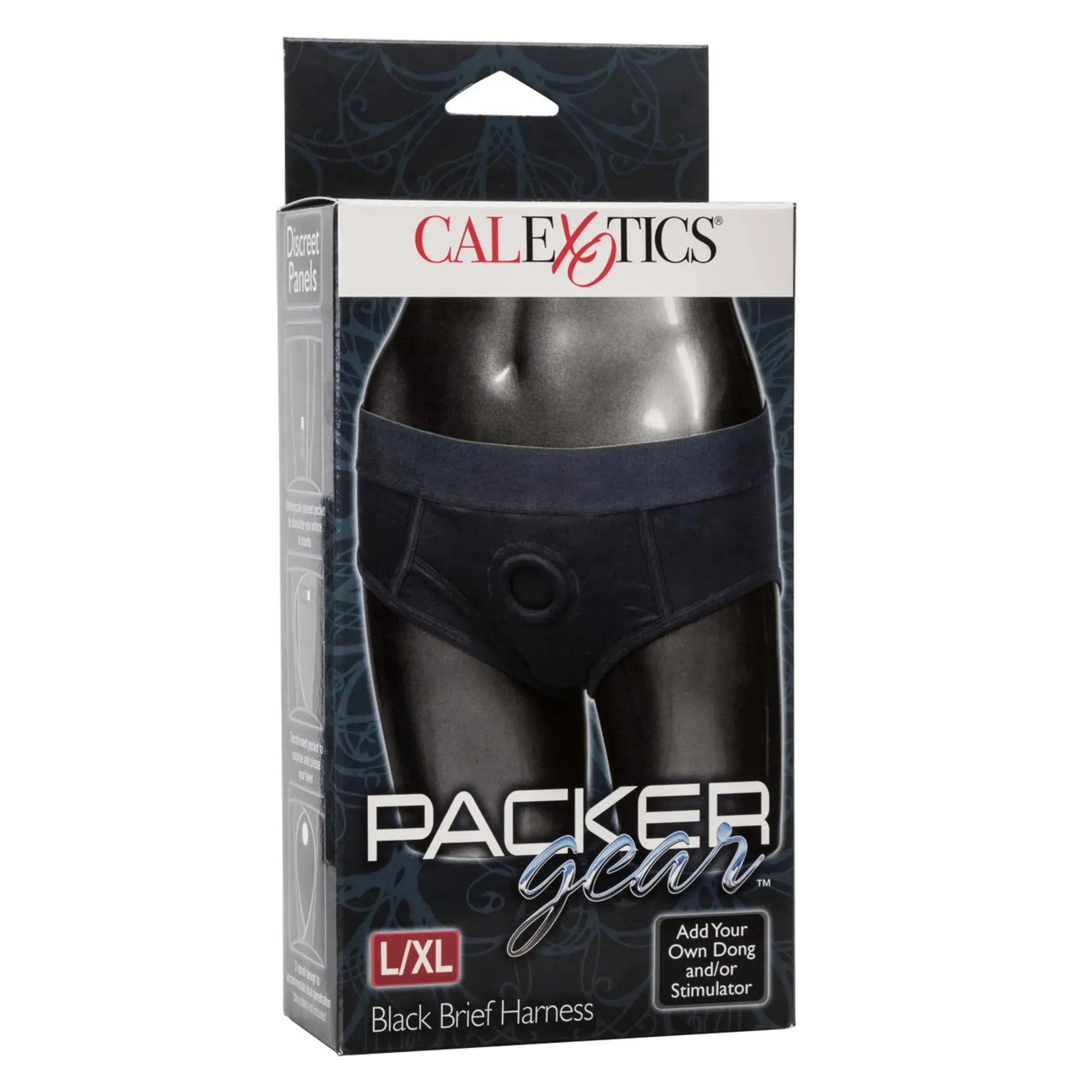 Packer Gear Black Brief Harness L/XL California Exotic Novelties