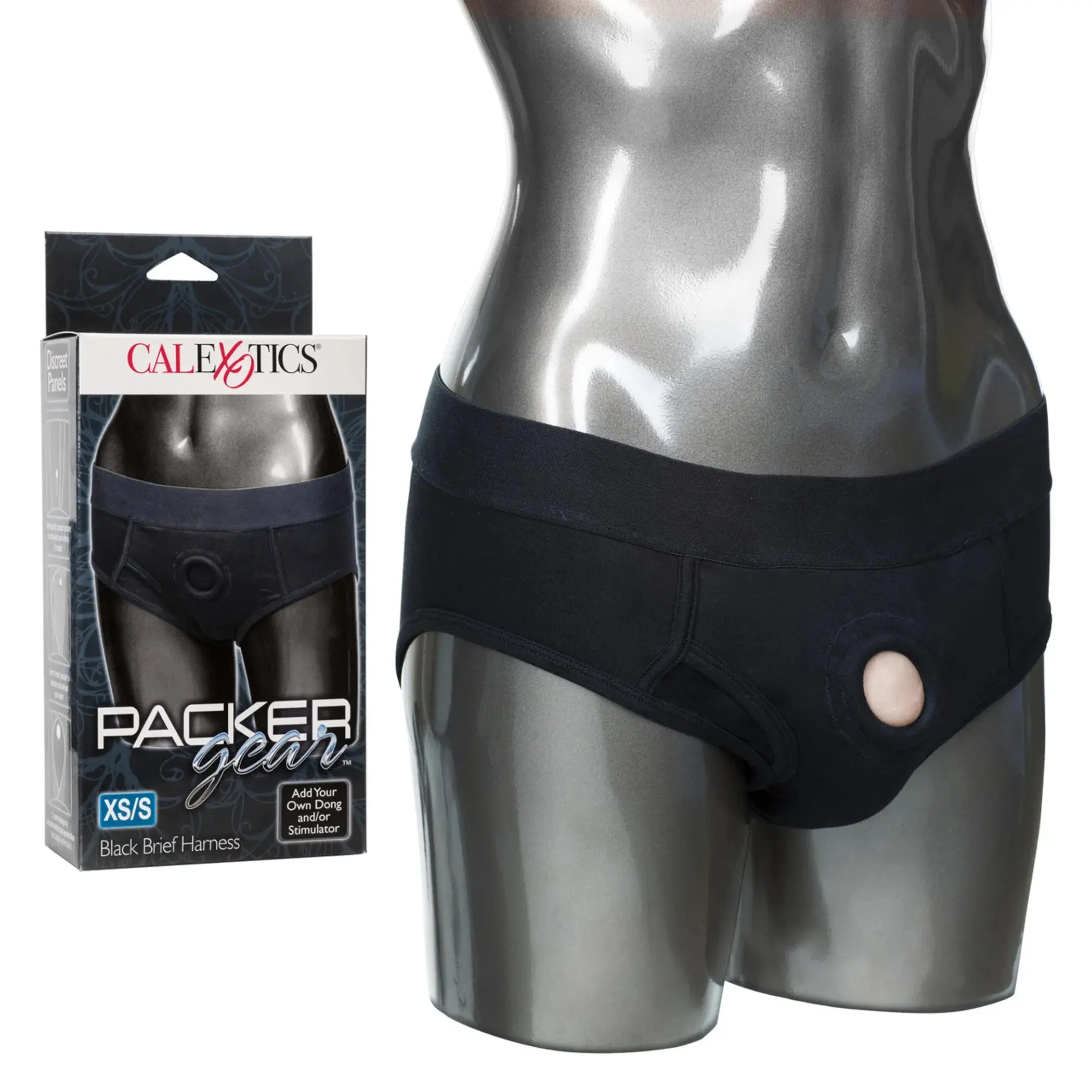 Packer Gear Black Brief Harness XS/S California Exotic Novelties