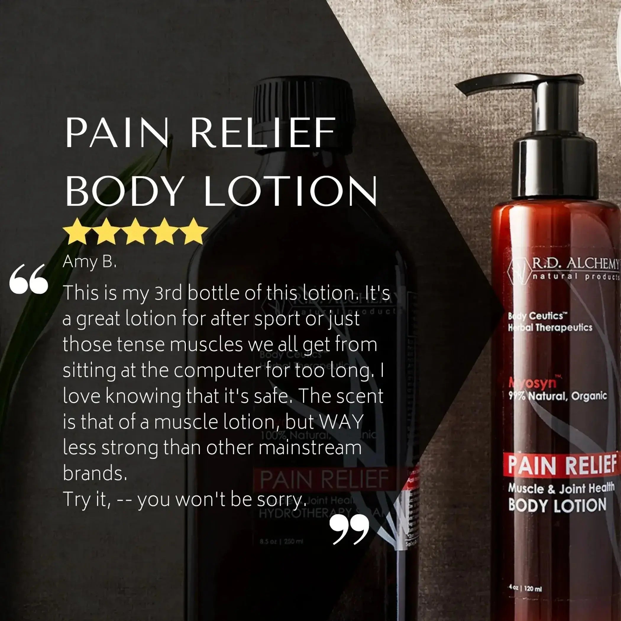 Pain Relief Body Lotion R.D. Alchemy Natural Products
