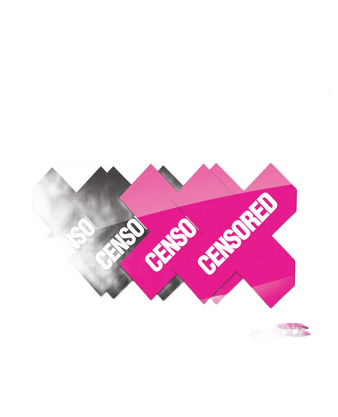 PEEKABOOS CENSORED BLACK/PINK X-Gen Products