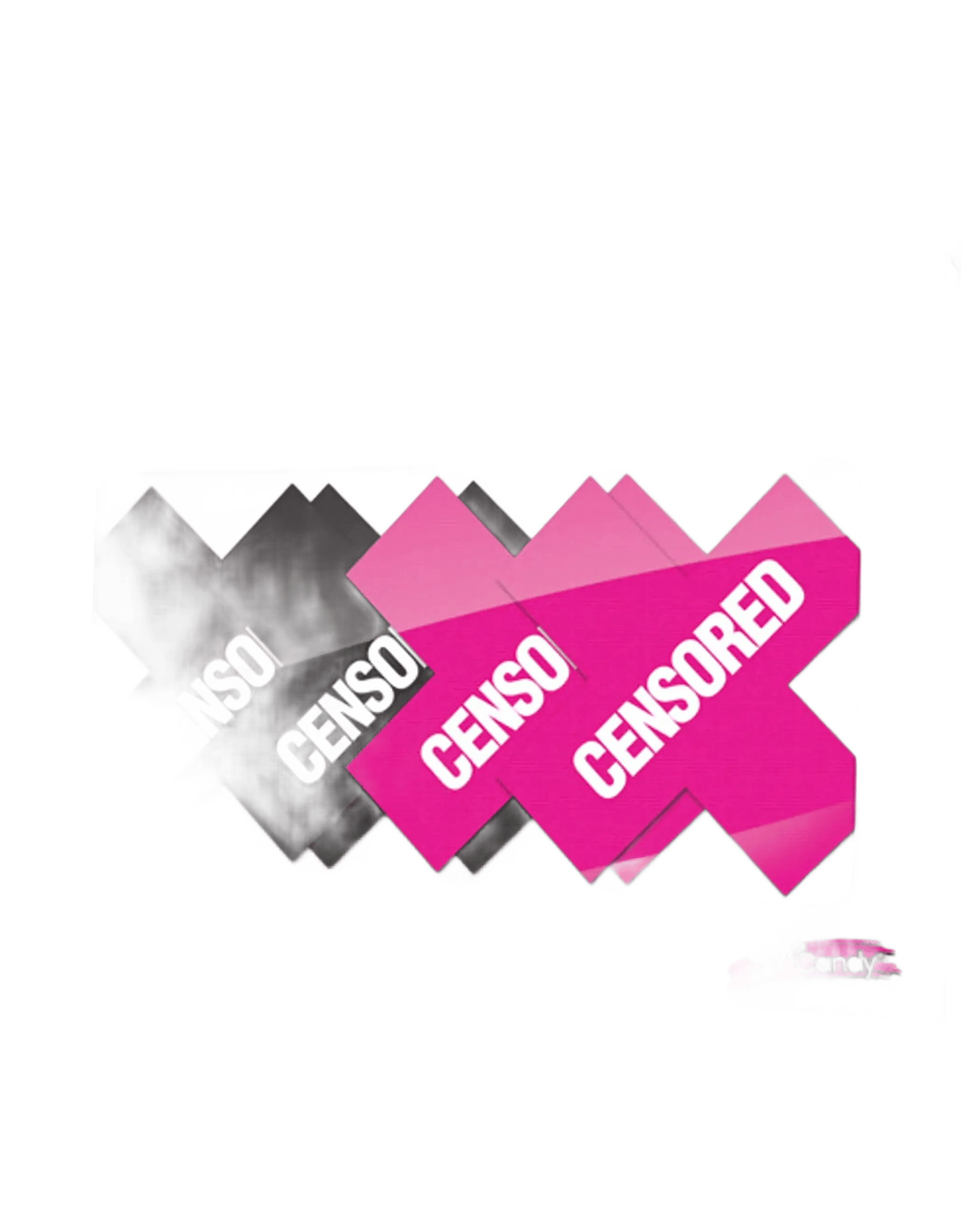 PEEKABOOS CENSORED BLACK/PINK X-Gen Products