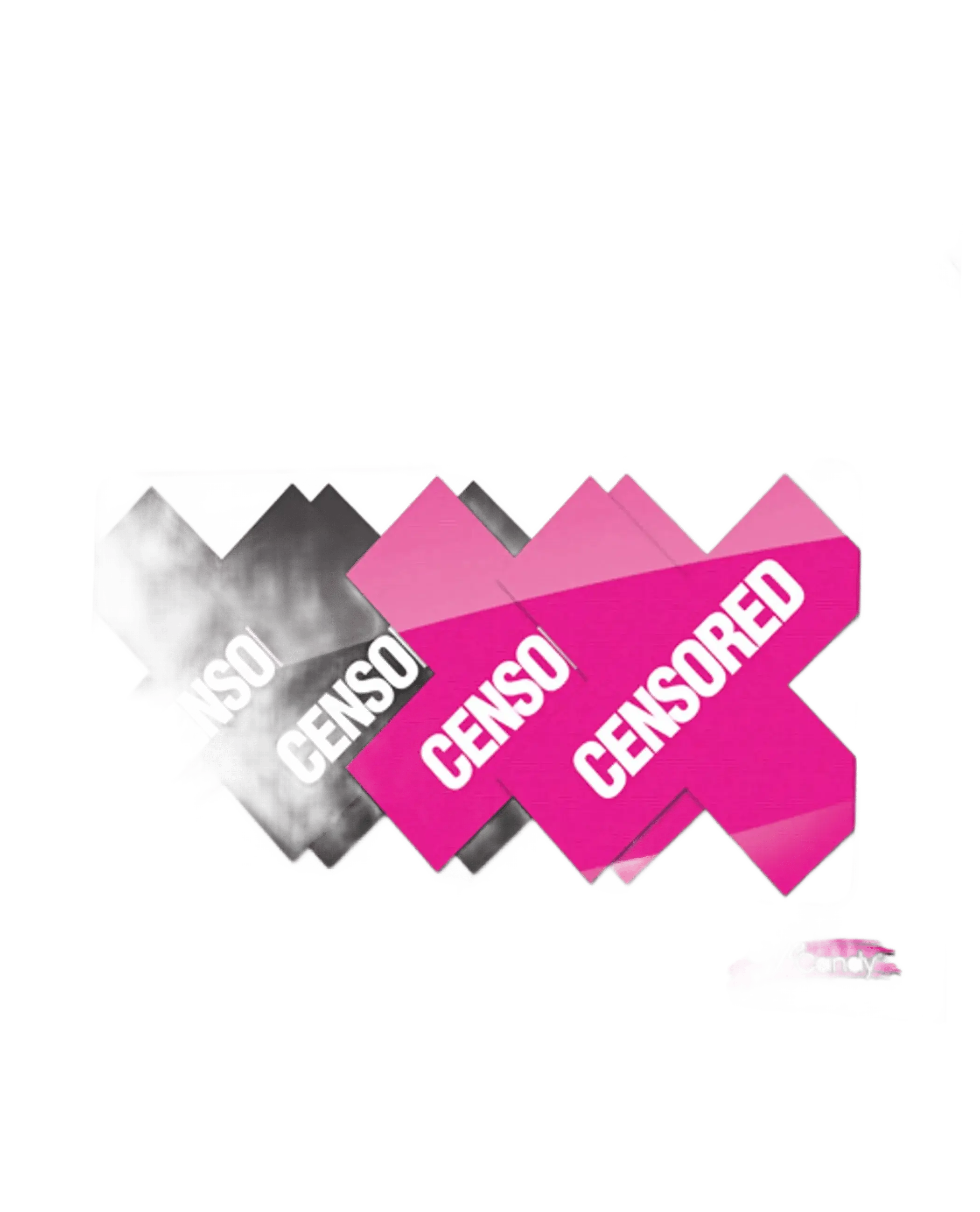 PEEKABOOS CENSORED BLACK/PINK X-Gen Products