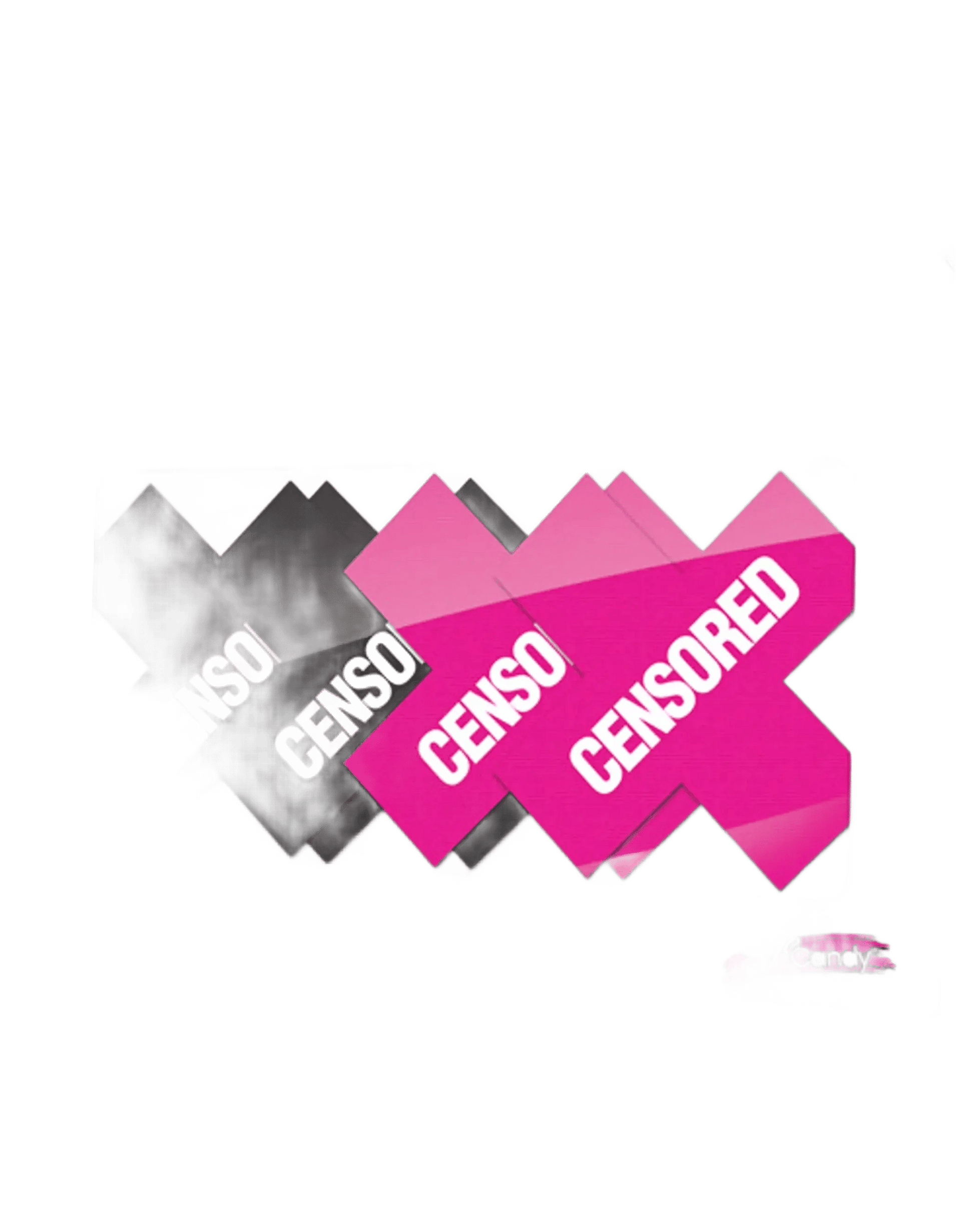 PEEKABOOS CENSORED BLACK/PINK X-Gen Products