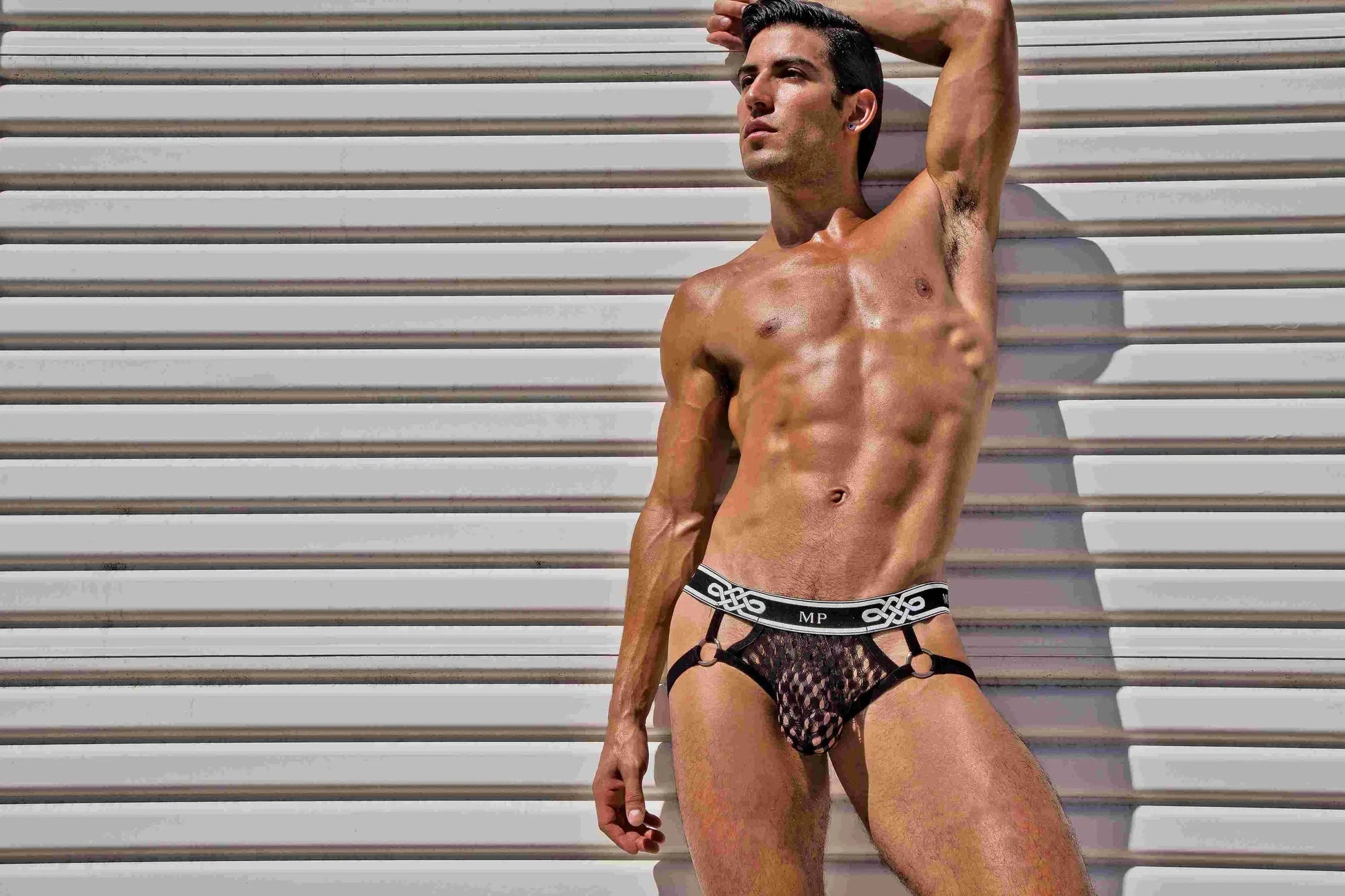 Peep Show Jock Ring Black Male Power Lingerie