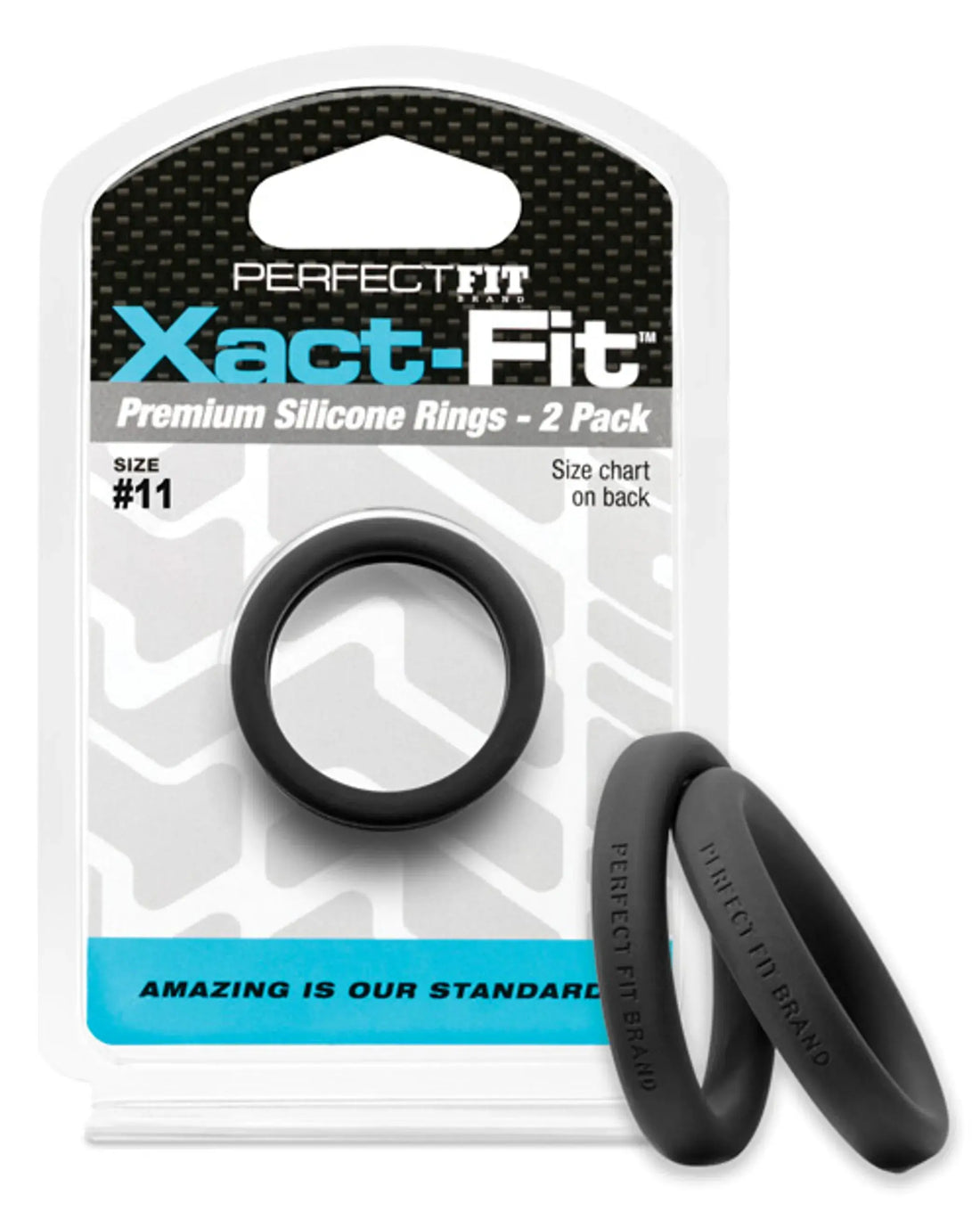 Perfect Fit Xact-Fit #11 2 Pack Black Perfect Fit