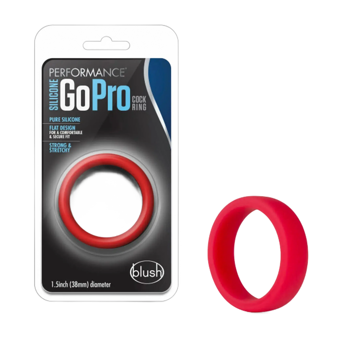PERFORMANCE SILICONE GO PRO COCK RING RED Blush Novelties