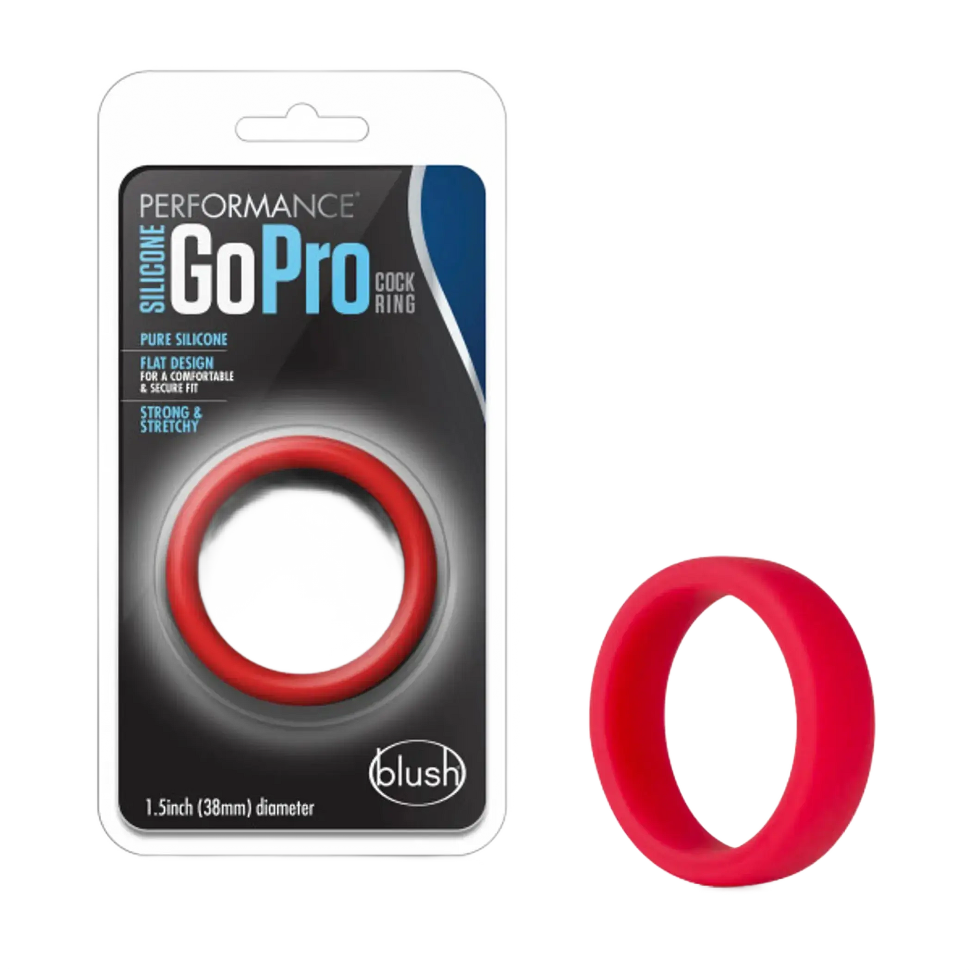 PERFORMANCE SILICONE GO PRO COCK RING RED Blush Novelties