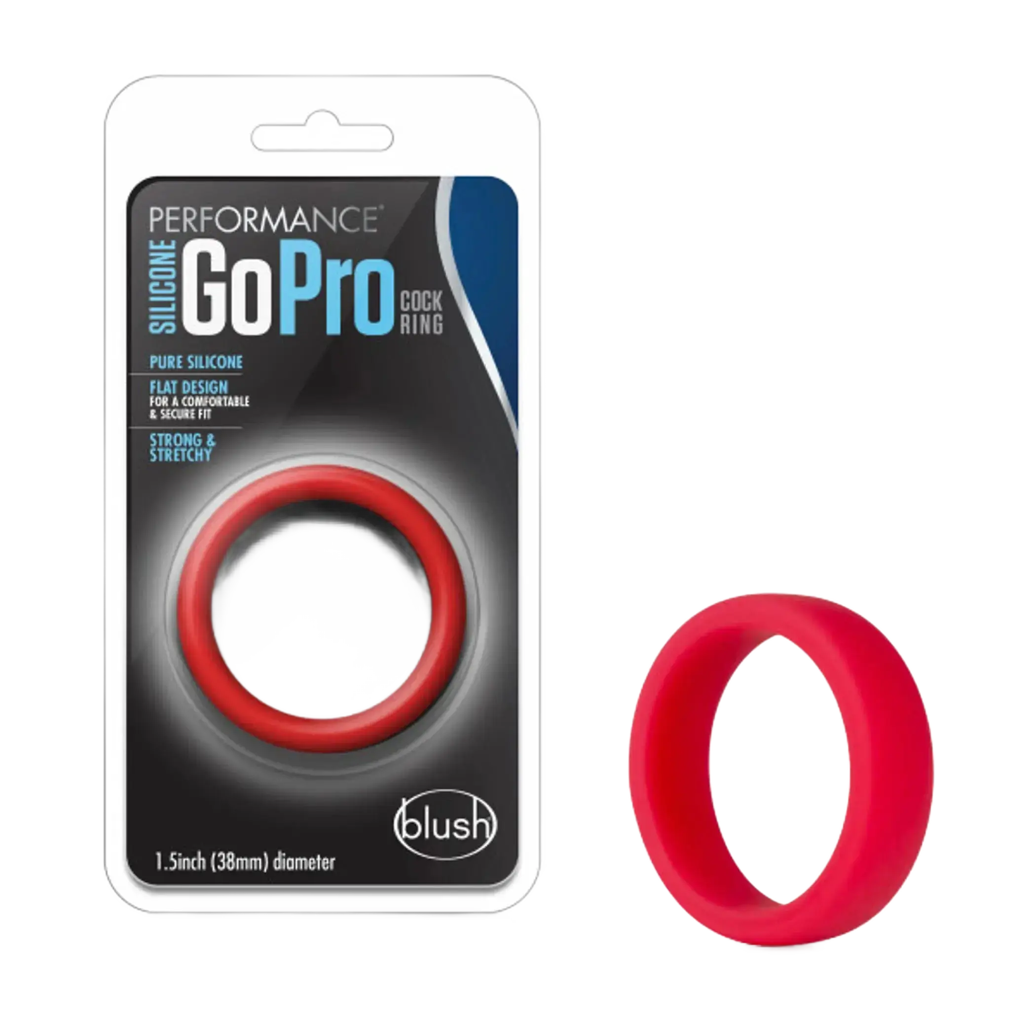 PERFORMANCE SILICONE GO PRO COCK RING RED Blush Novelties