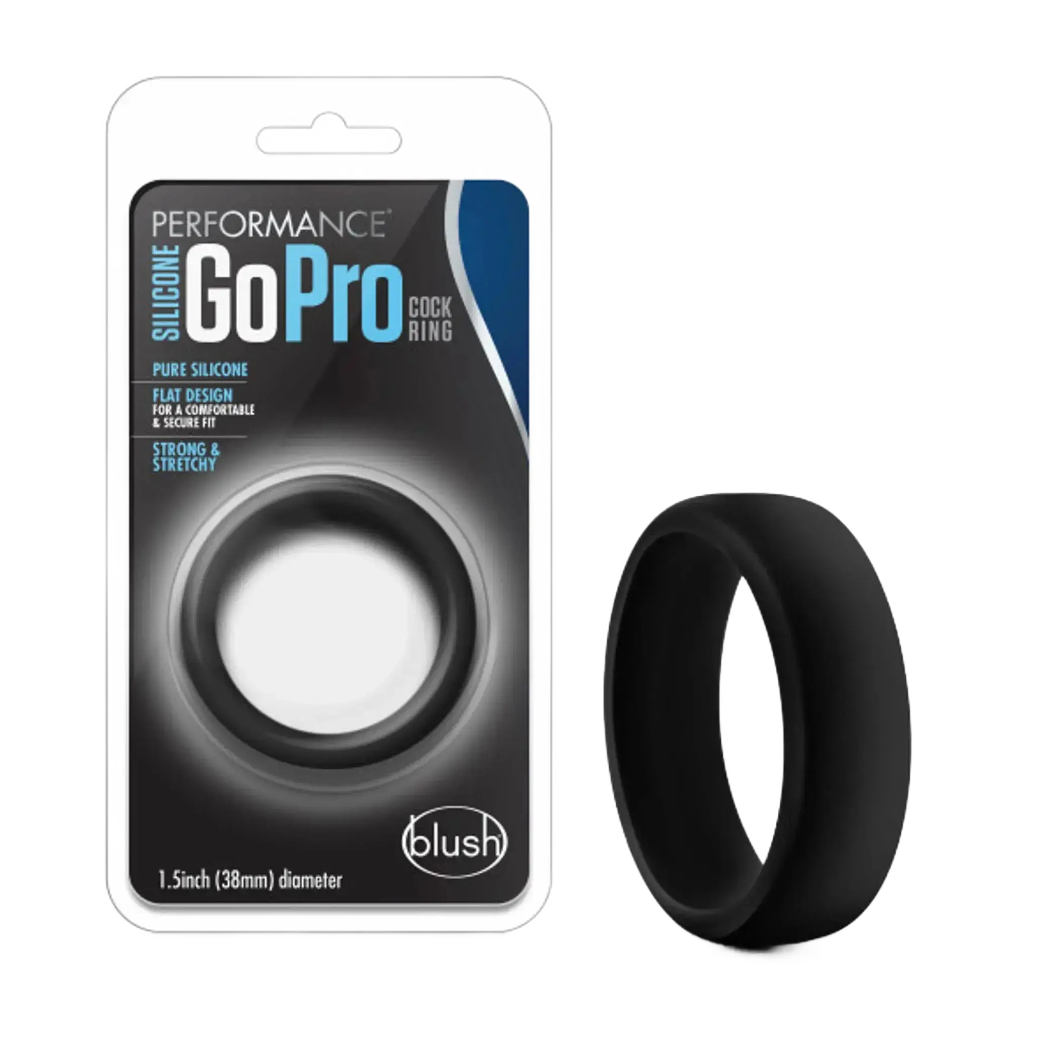 PERFORMANCE SILICONE GO PRO COCK RING BLACK Blush Novelties