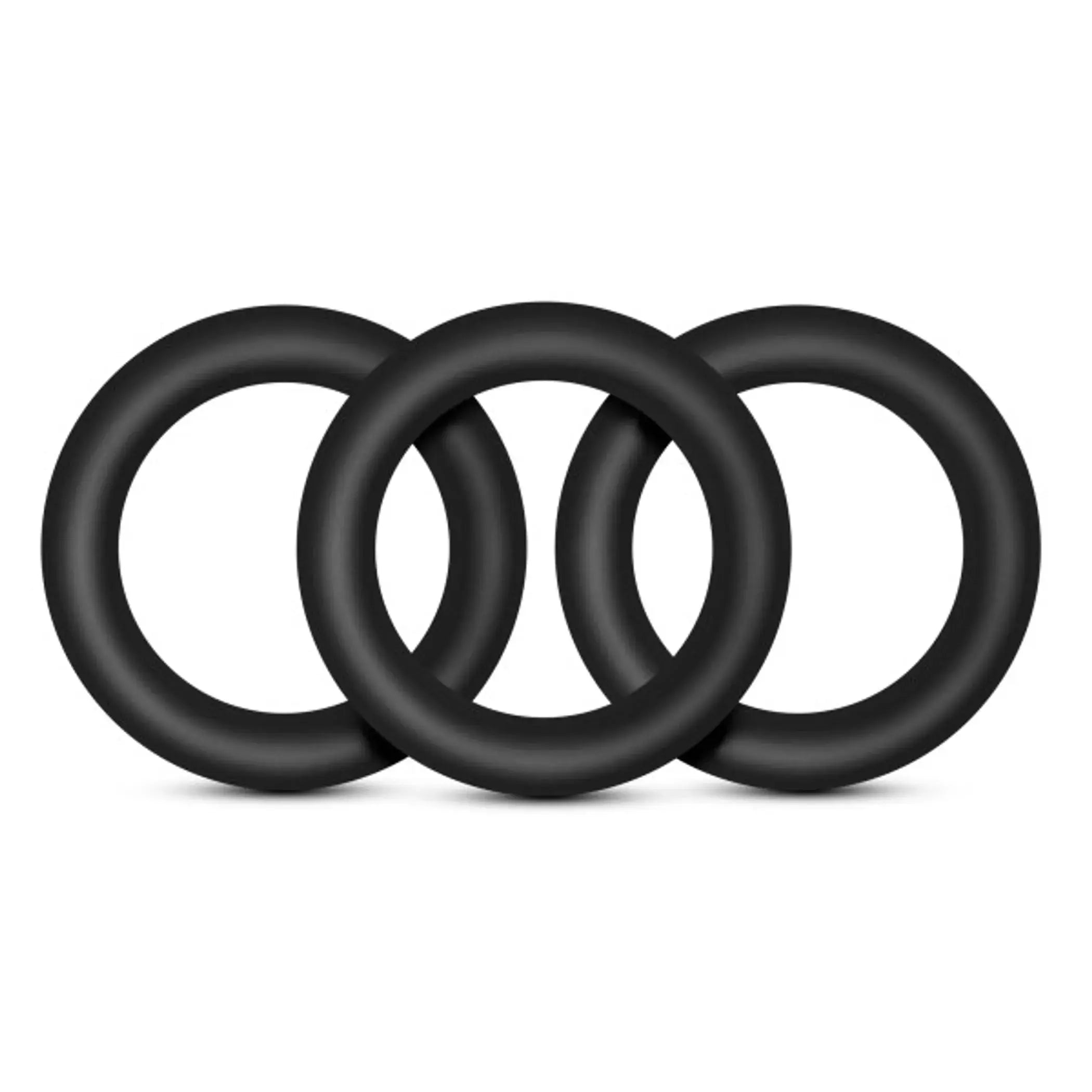 Performance VS2 Small Silicone Cock Rings Black Blush Novelties