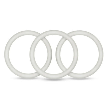 Performance VS3 Pure Silicone Cock Rings Large White Blush Novelties