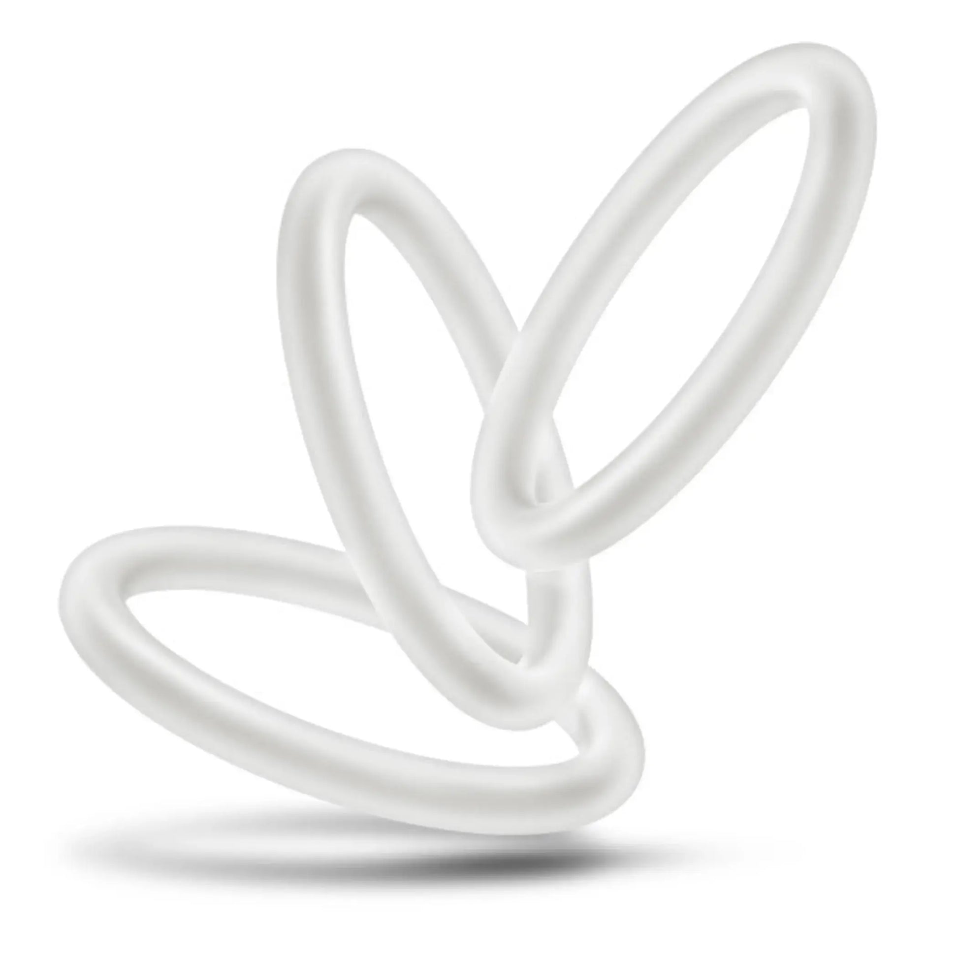 Performance VS3 Pure Silicone Cock Rings Large White Blush Novelties