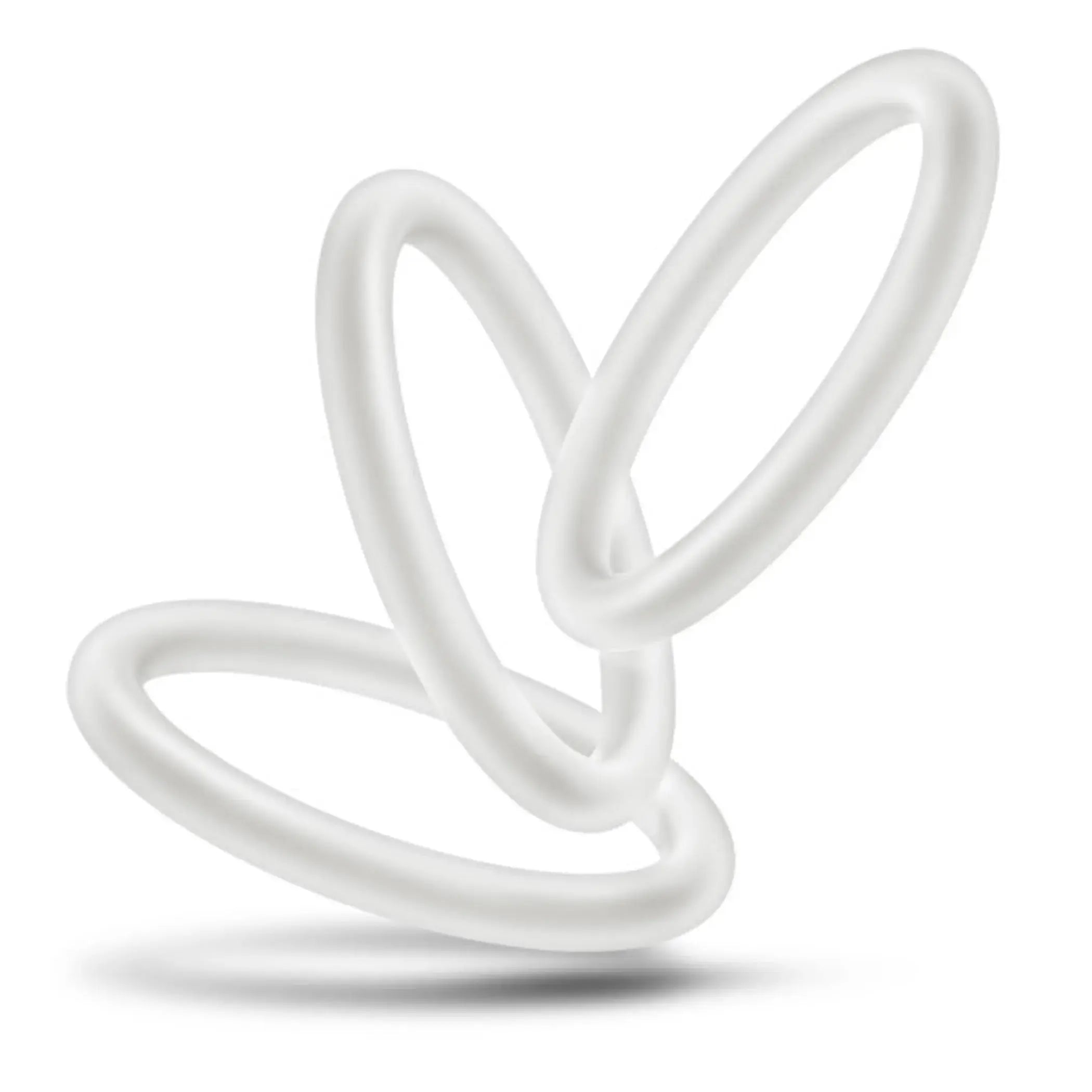 Performance VS3 Pure Silicone Cock Rings Large White Blush Novelties
