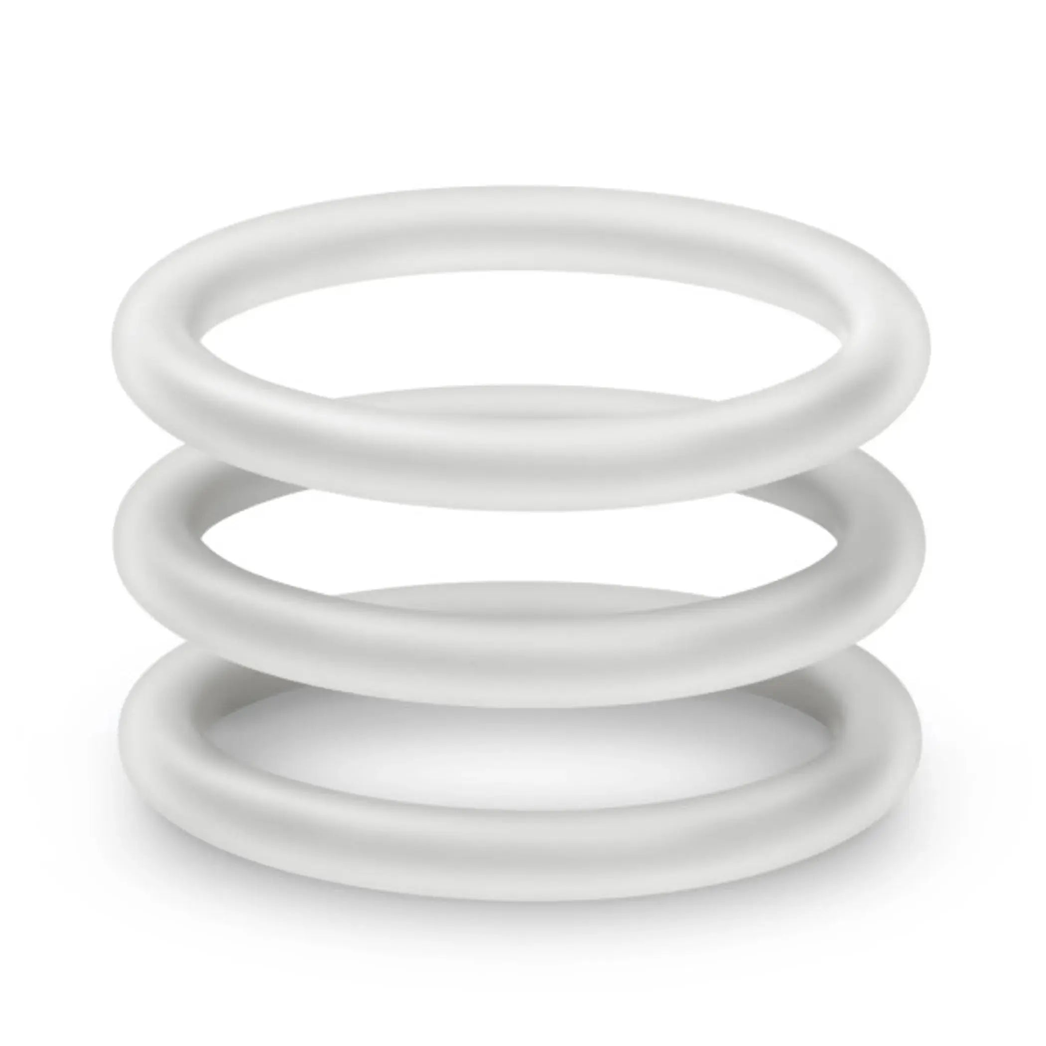 Performance VS3 Pure Silicone Cock Rings Large White Blush Novelties