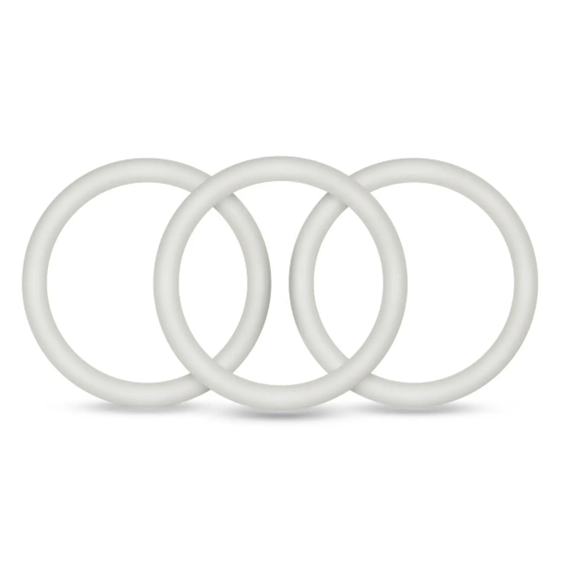 Performance VS3 Pure Silicone Cock Rings Large White Blush Novelties