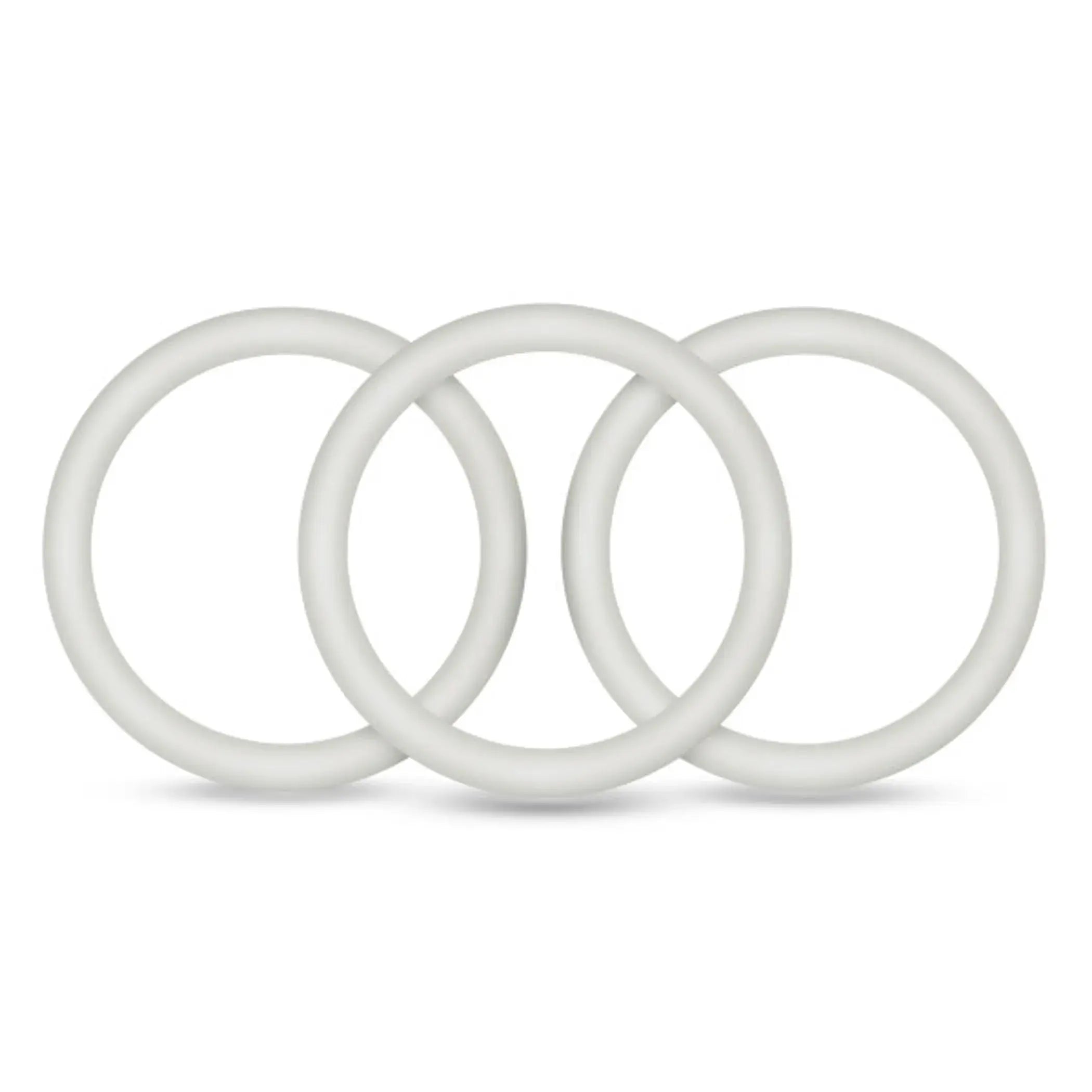 Performance VS3 Pure Silicone Cock Rings Large White Blush Novelties