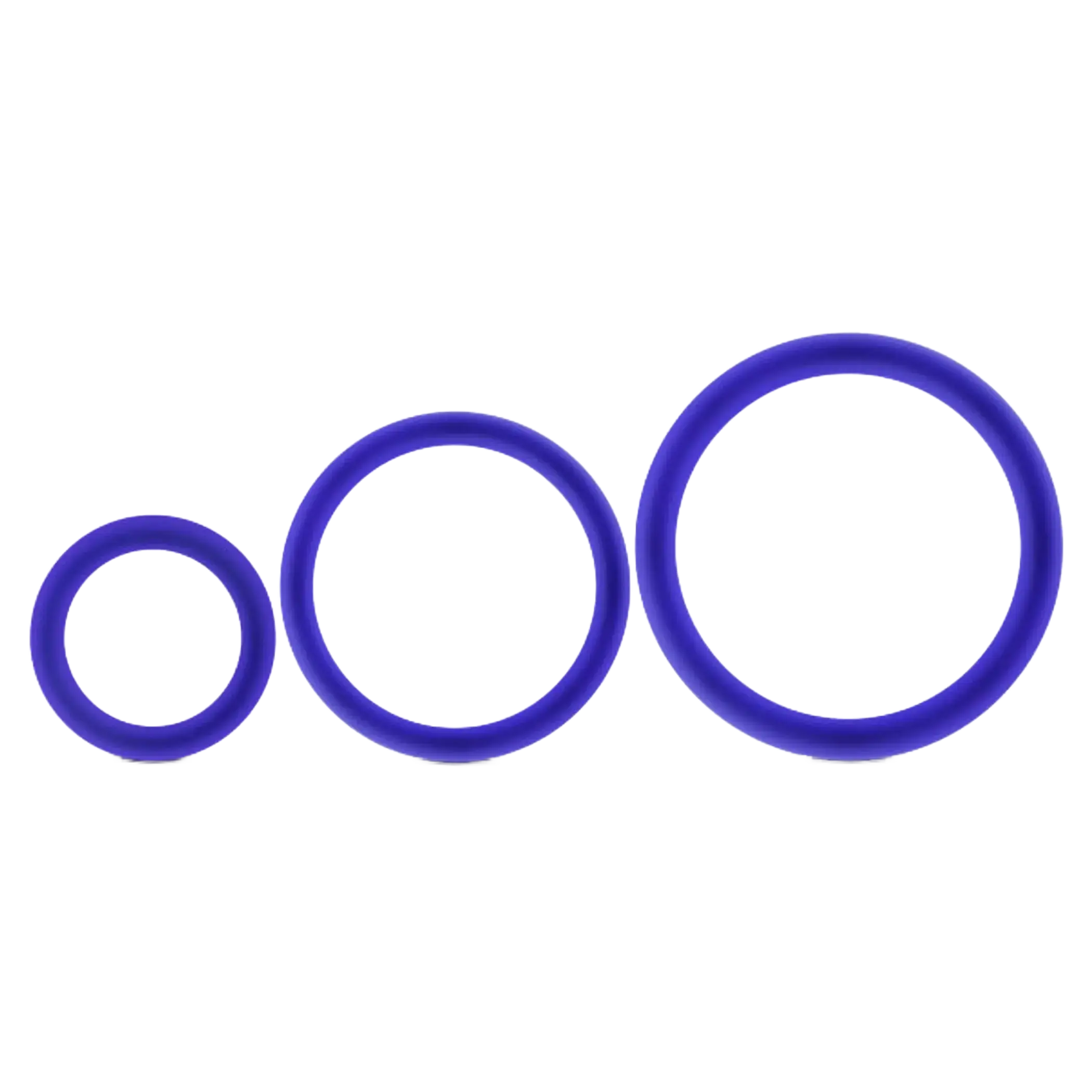 PERFORMANCE VS4 PURE PREMIUM SILICONE COCKRING SET INDIGO Blush Novelties