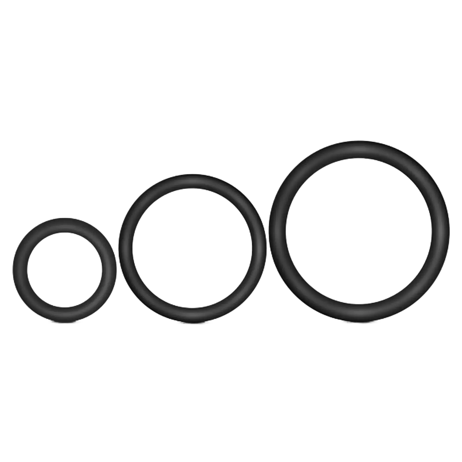 PERFORMANCE VS4 PURE PREMIUM SILICONE COCKRING SET BLACK Blush Novelties