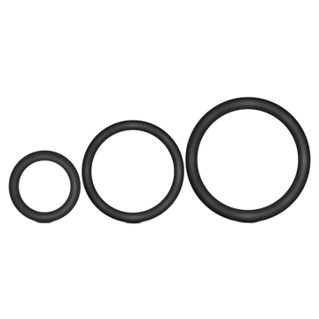 PERFORMANCE VS4 PURE PREMIUM SILICONE COCKRING SET BLACK Blush Novelties