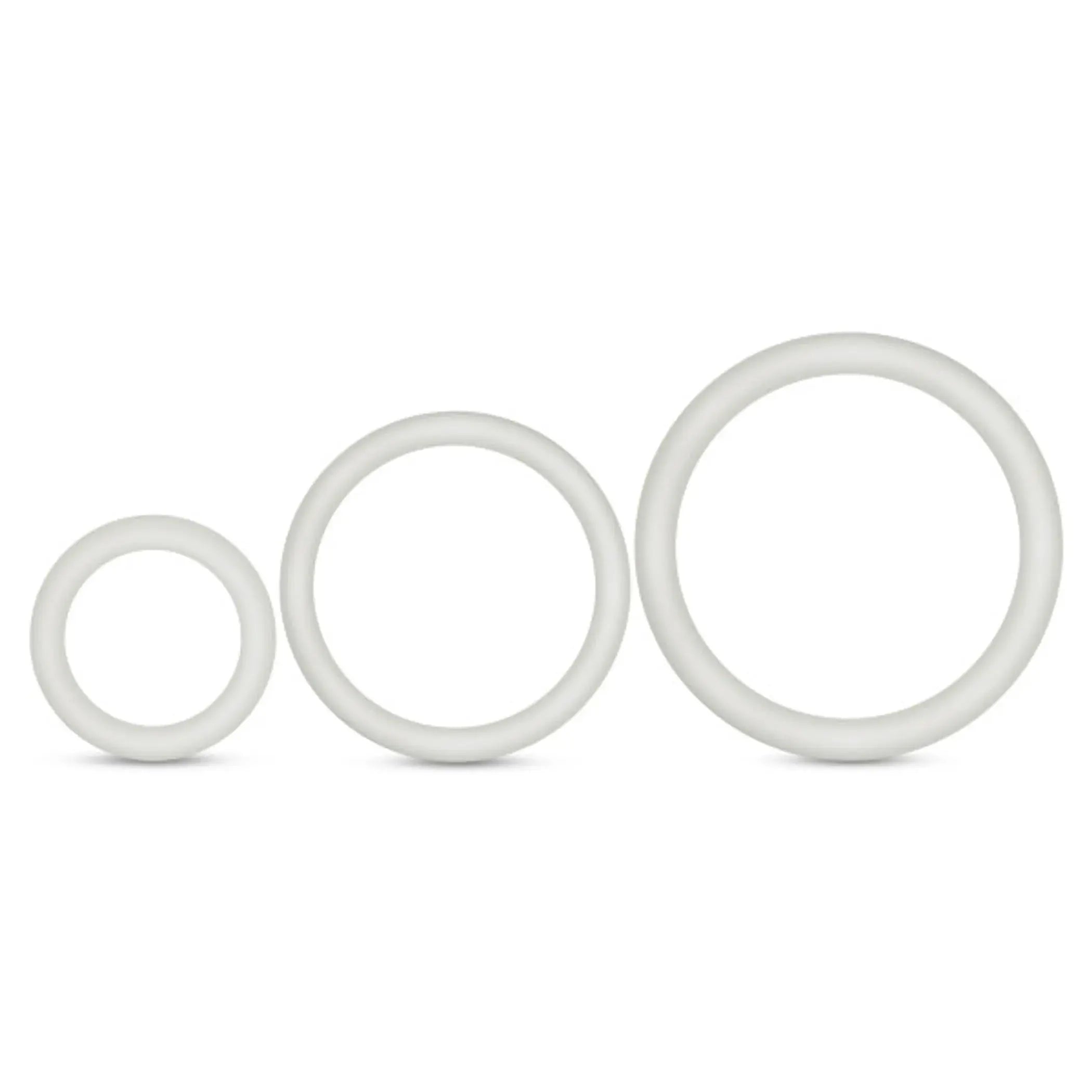 Performance VS4 Pure Silicone Ring Set White Blush Novelties