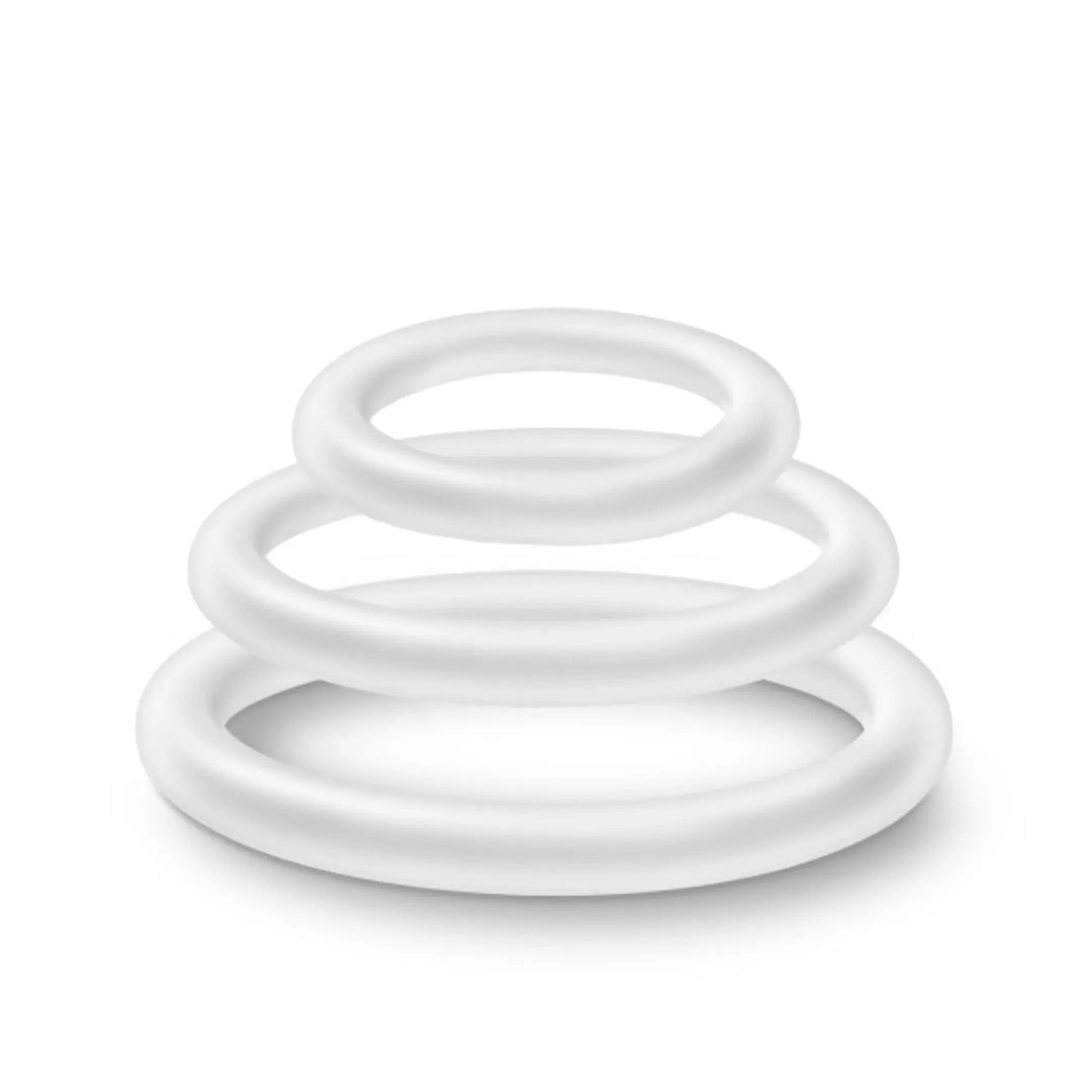 Performance VS4 Pure Silicone Ring Set White Blush Novelties