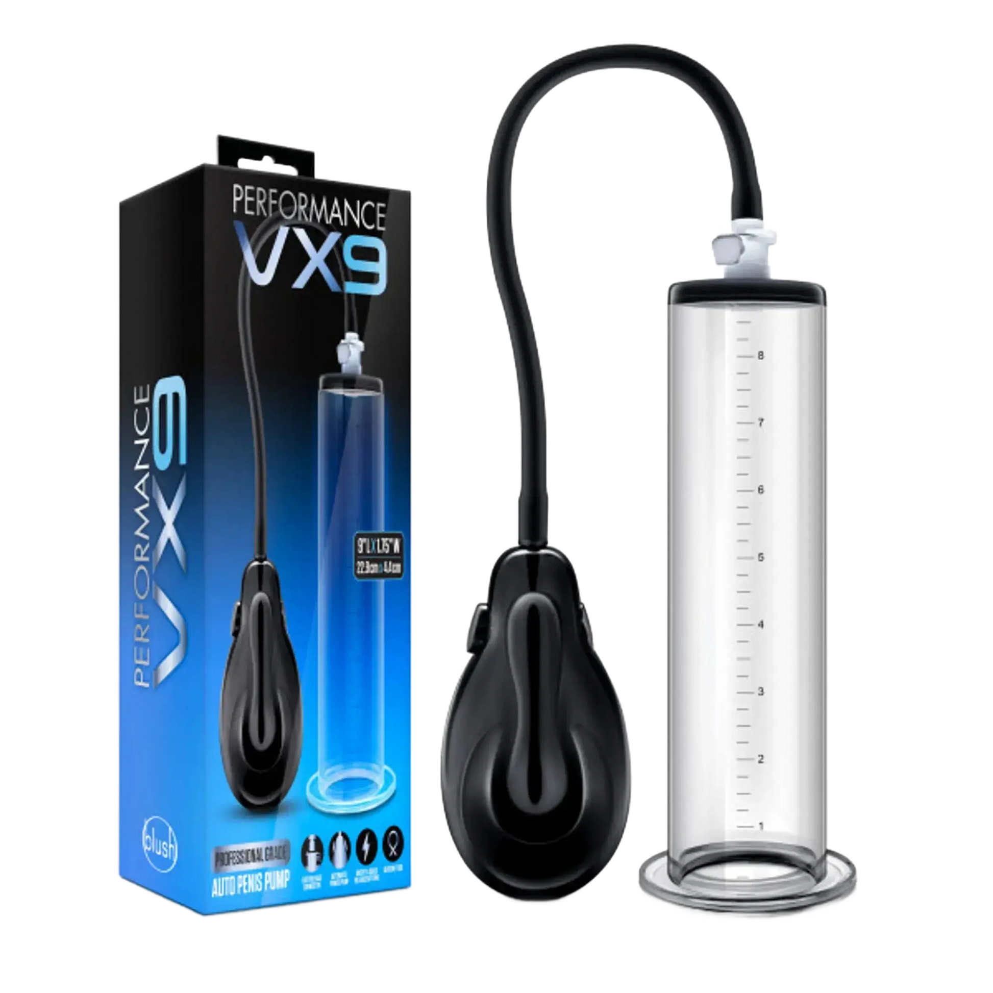 PERFORMANCE VX9 AUTO PENIS PUMP CLEAR Blush Novelties