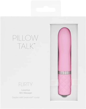 Pillow Talk Flirty Vibe with Swarovski Crystal - Pink BMS Enterprises