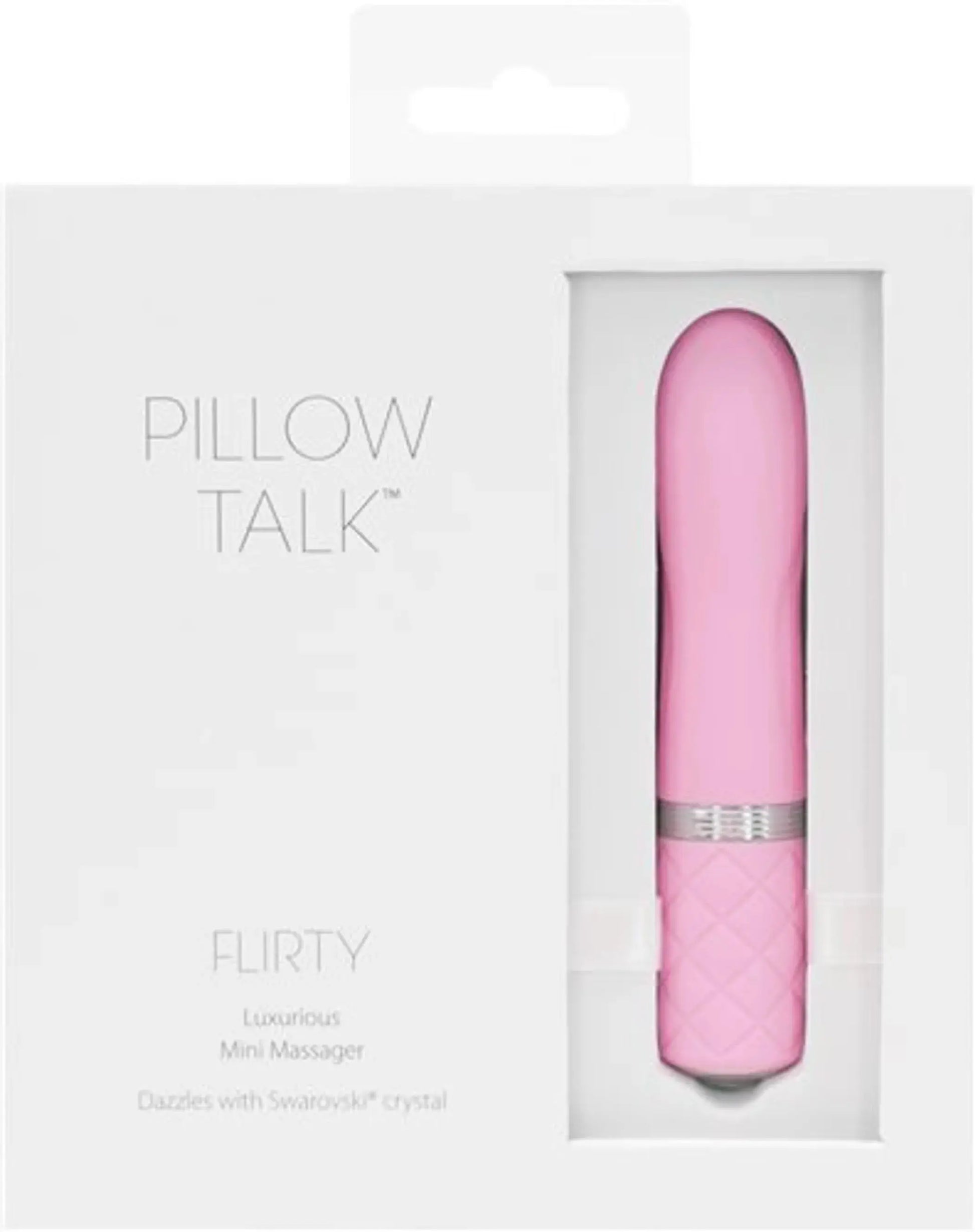 Pillow Talk Flirty Vibe with Swarovski Crystal - Pink BMS Enterprises