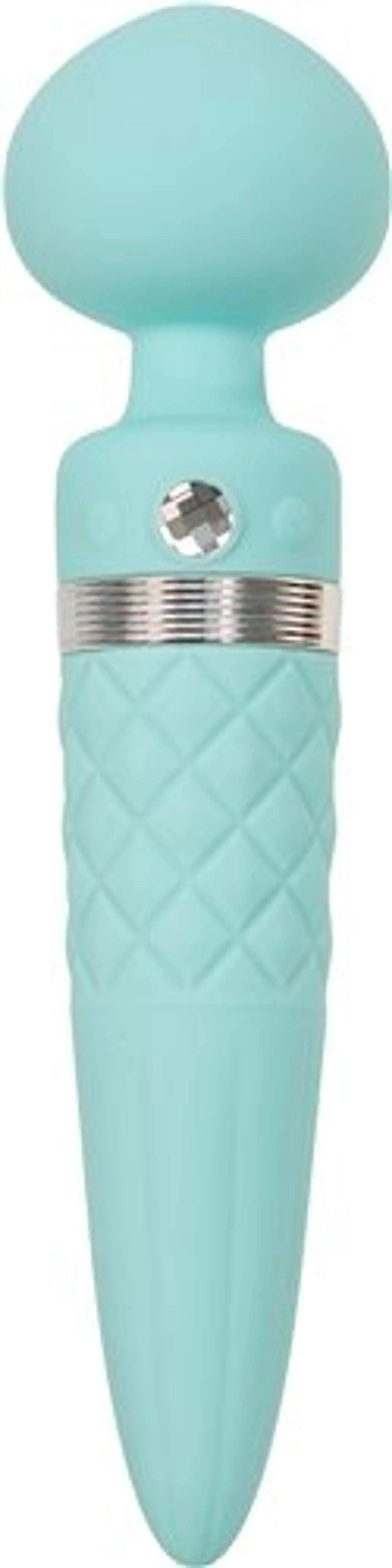 Pillow Talk Sultry Rotating Wand Teal BMS Enterprises