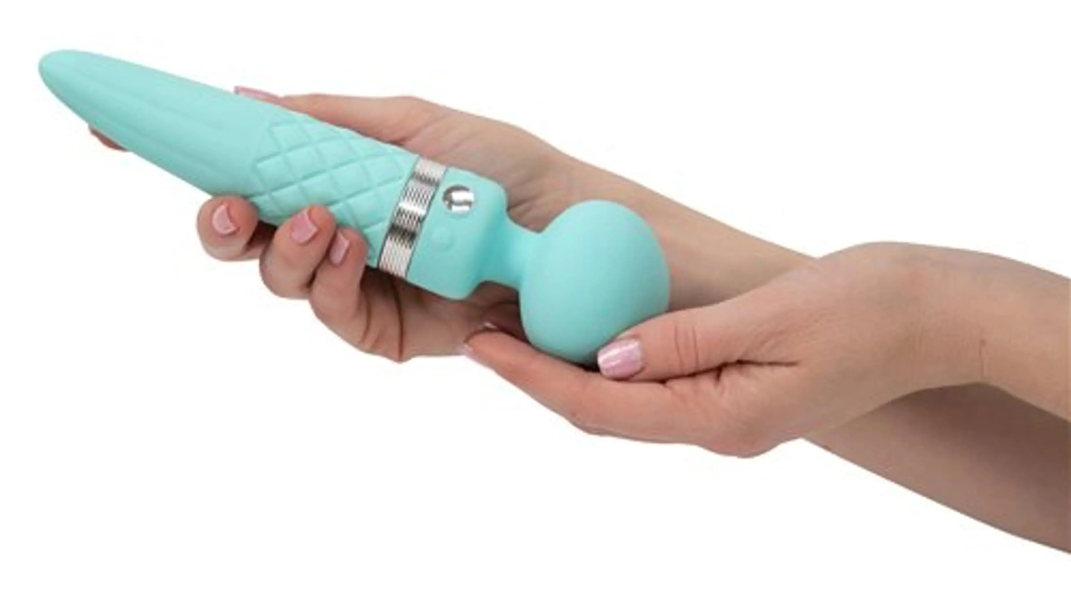 Pillow Talk Sultry Rotating Wand Teal BMS Enterprises