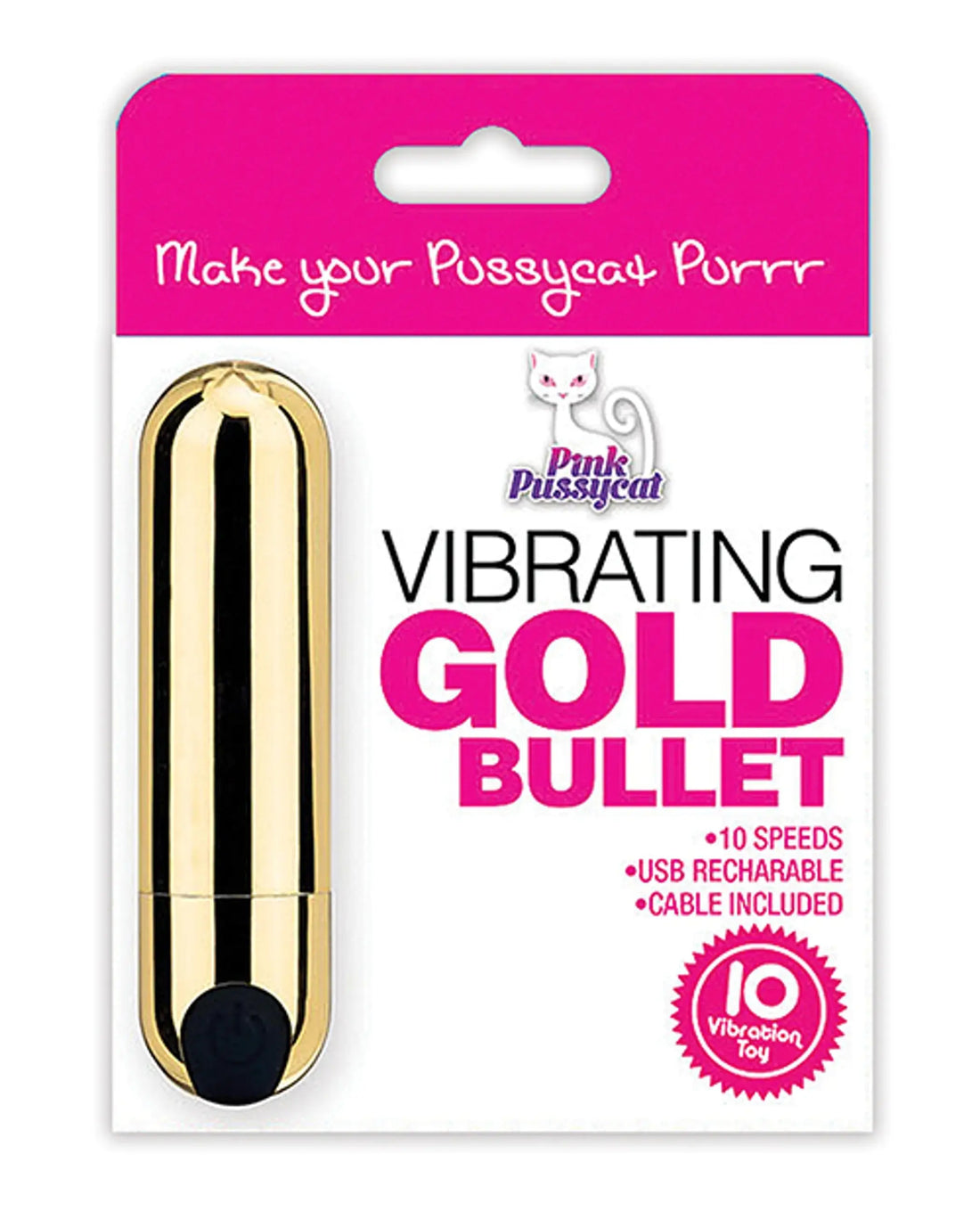 Pink Pussycat Gold Bullet Vibrator Cousins Group