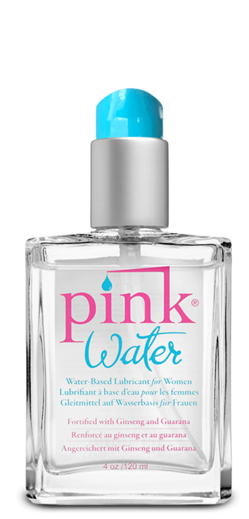 Pink Water 4 oz Glass Bottle With Pump Gun Oil
