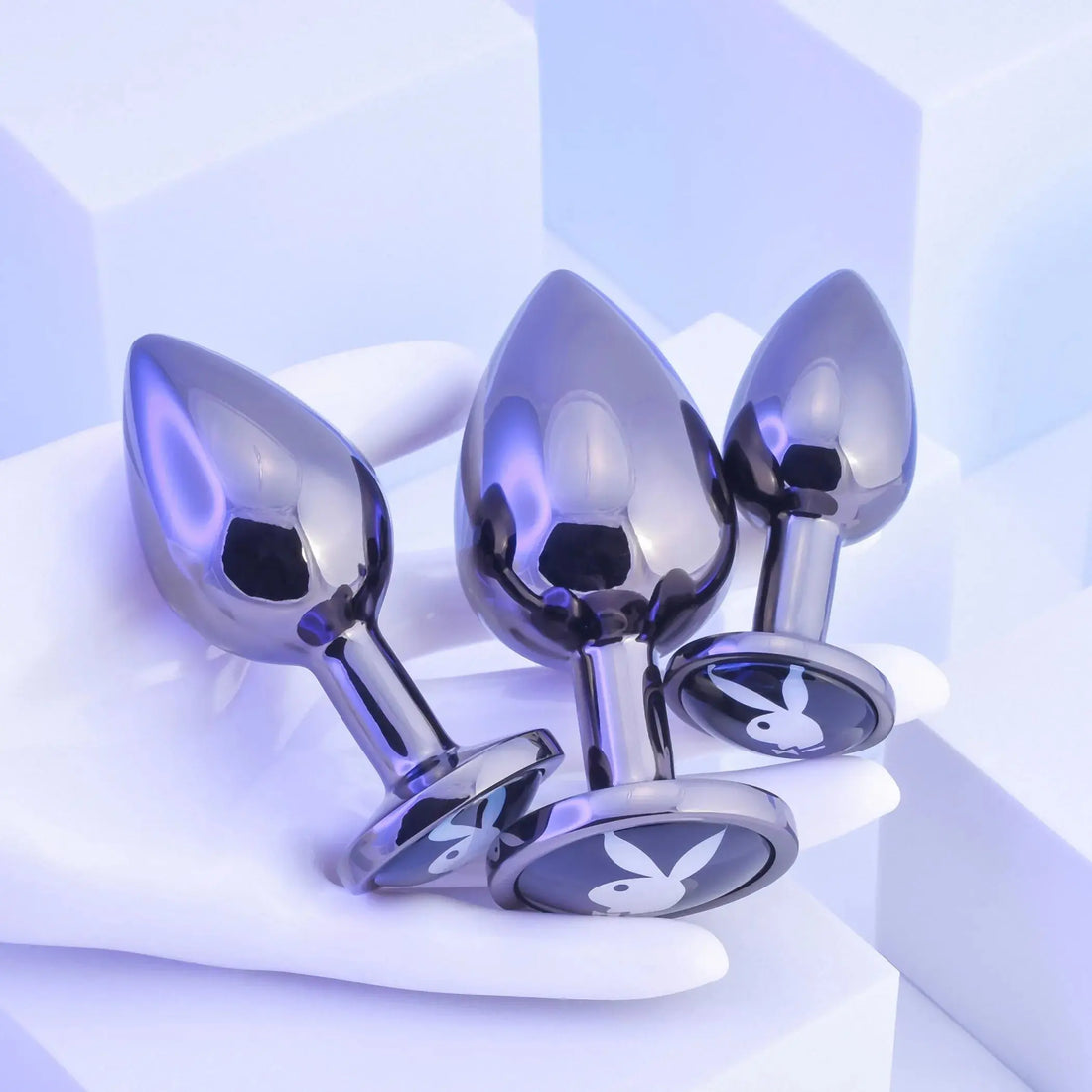 Playboy Pleasure 3 Ways Butt Plug Set Evolved Novelties