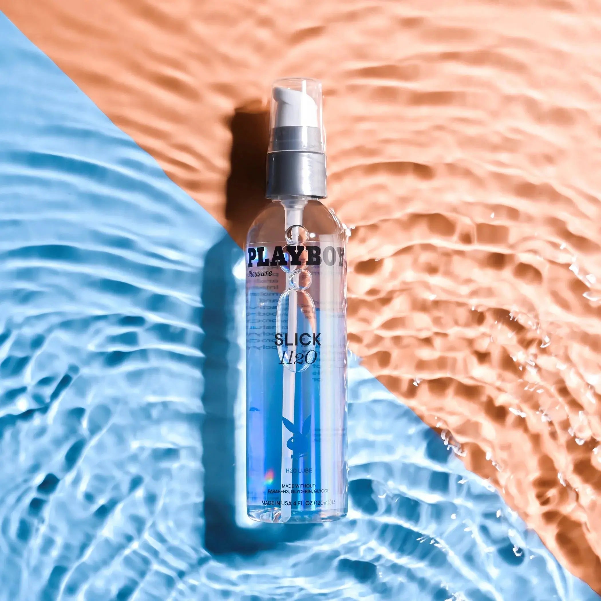 Playboy Slick H2O Water-Based Lubricant 4 oz Evolved Novelties
