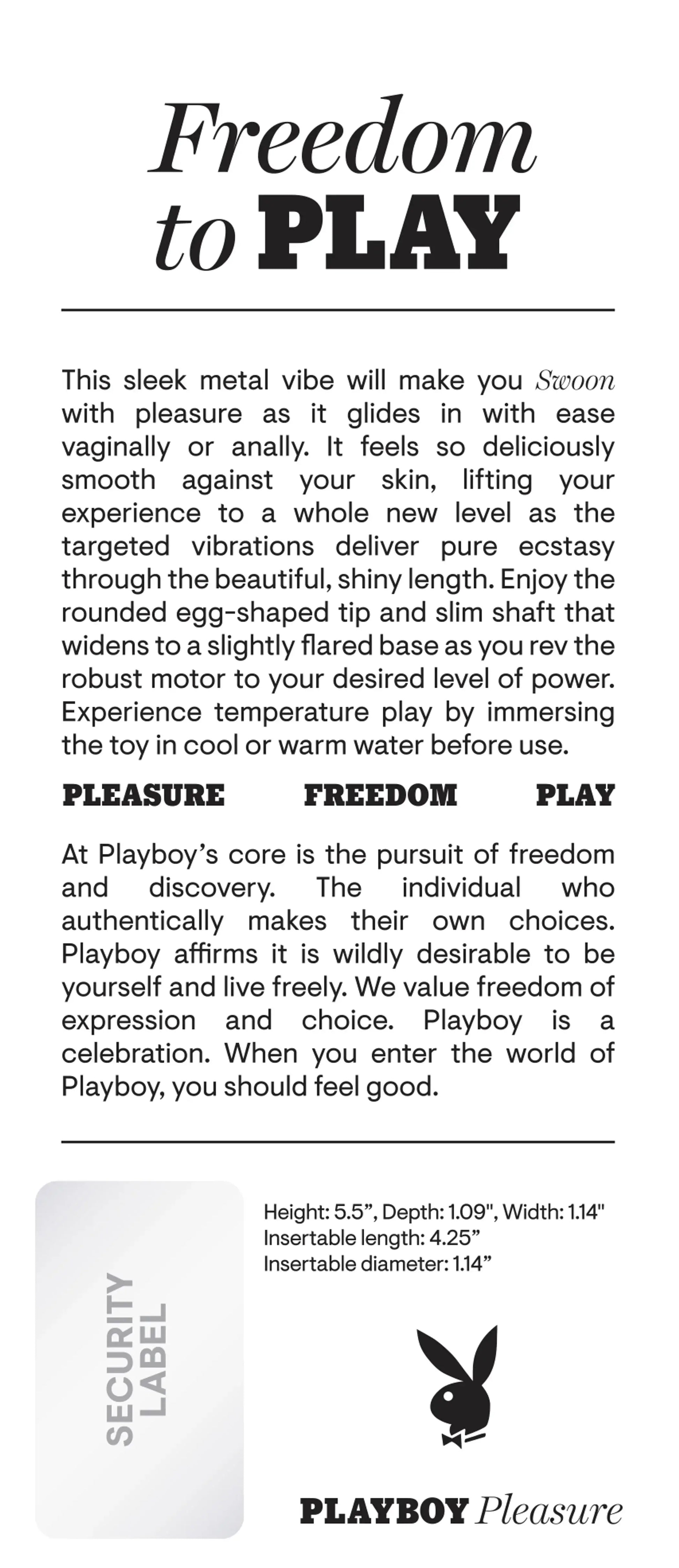 Playboy Swoon Evolved Novelties