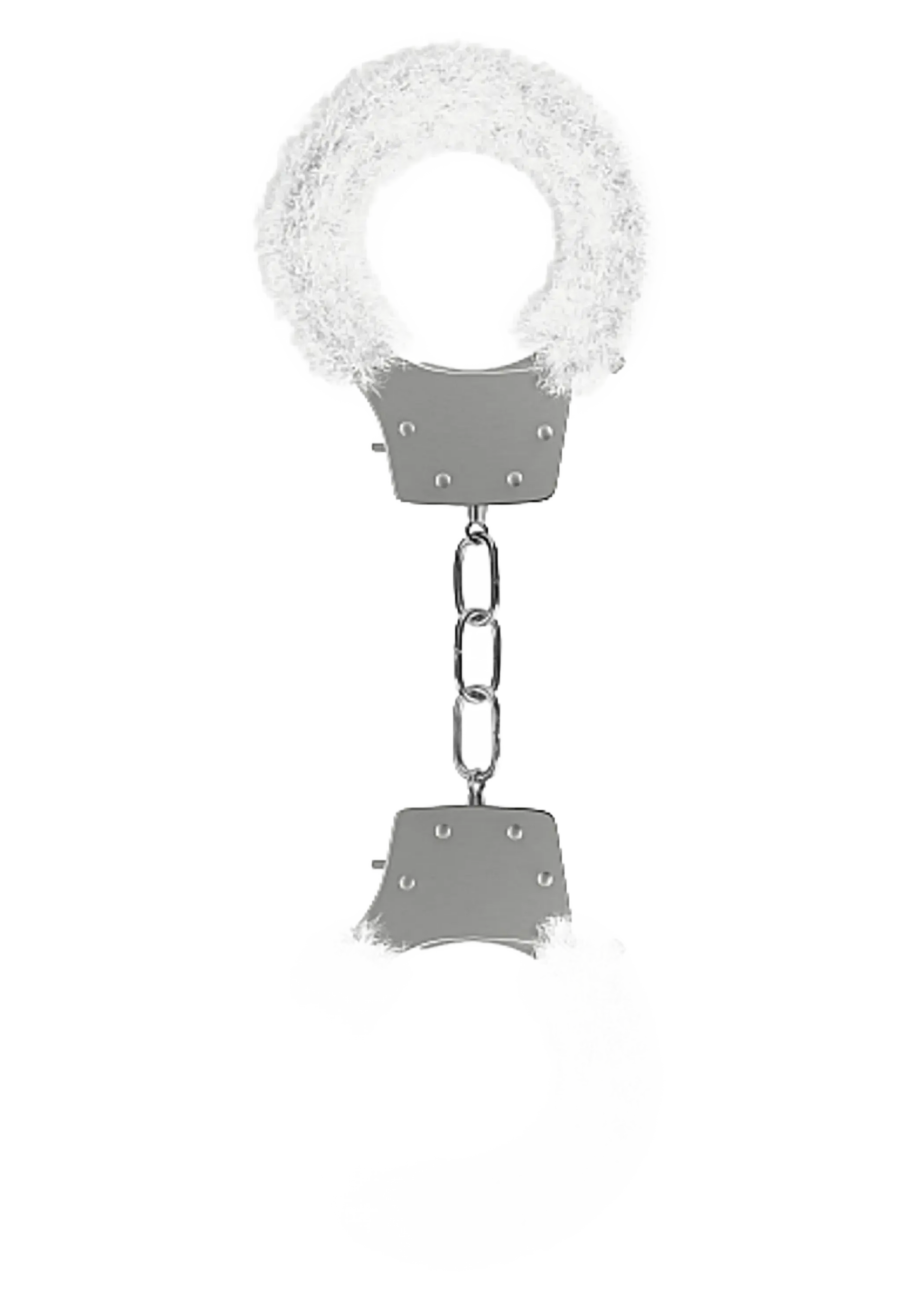 PLEASURE HANDCUFFS FURRY WHITE SHOTS AMERICA