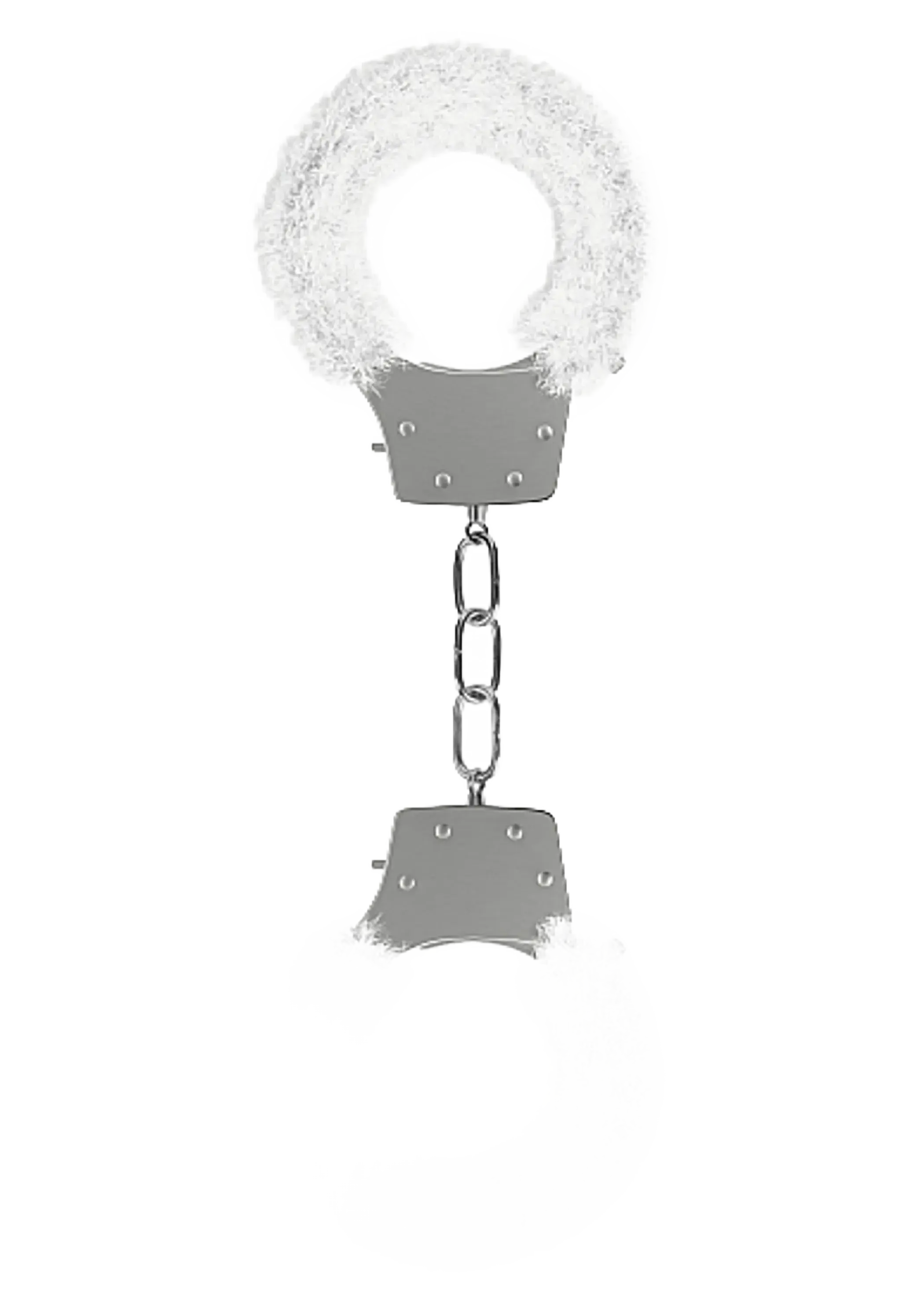 PLEASURE HANDCUFFS FURRY WHITE SHOTS AMERICA