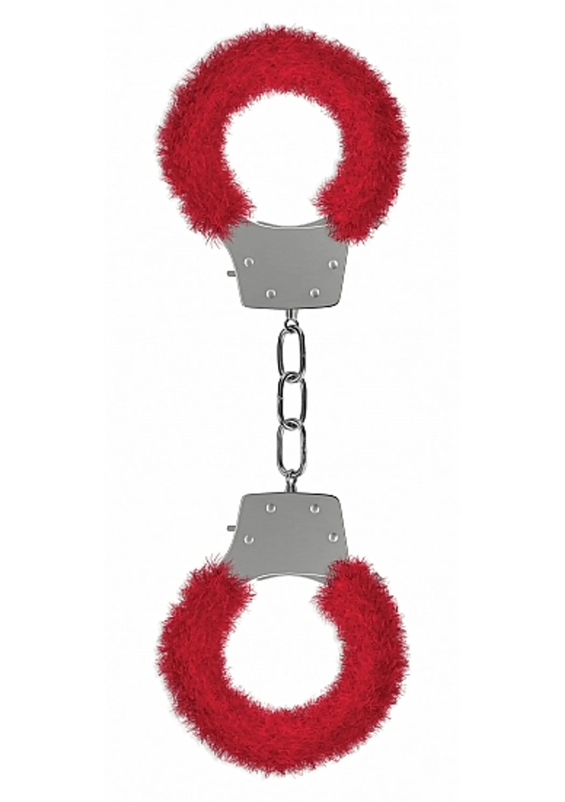 Pleasure Handcuffs Furry Red SHOTS AMERICA