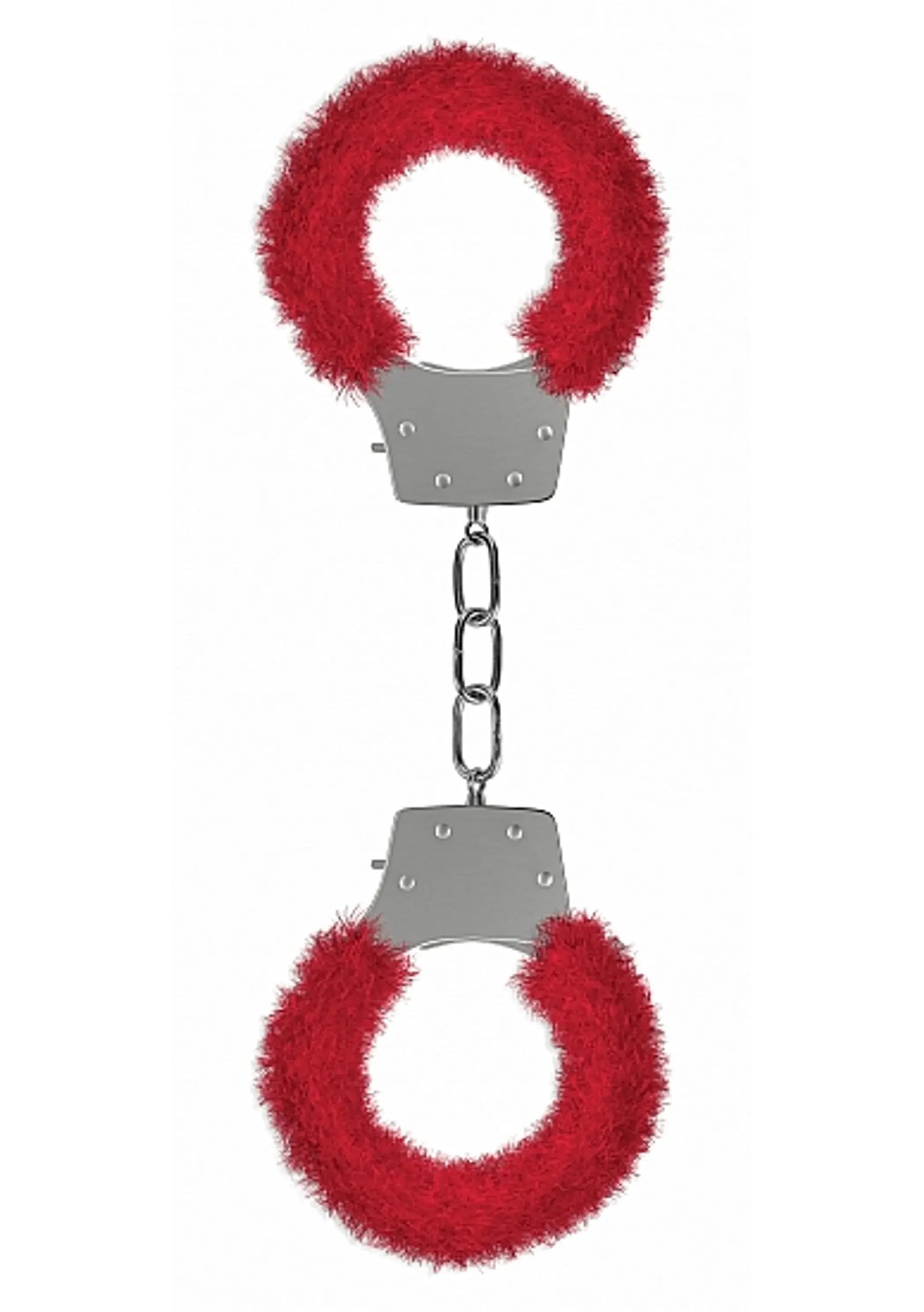 Pleasure Handcuffs Furry Red SHOTS AMERICA