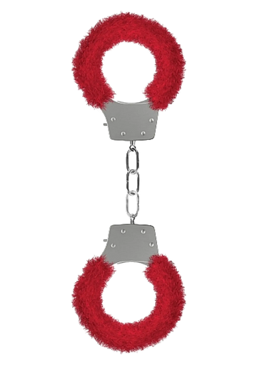 PLEASURE HANDCUFFS FURRY RED SHOTS AMERICA