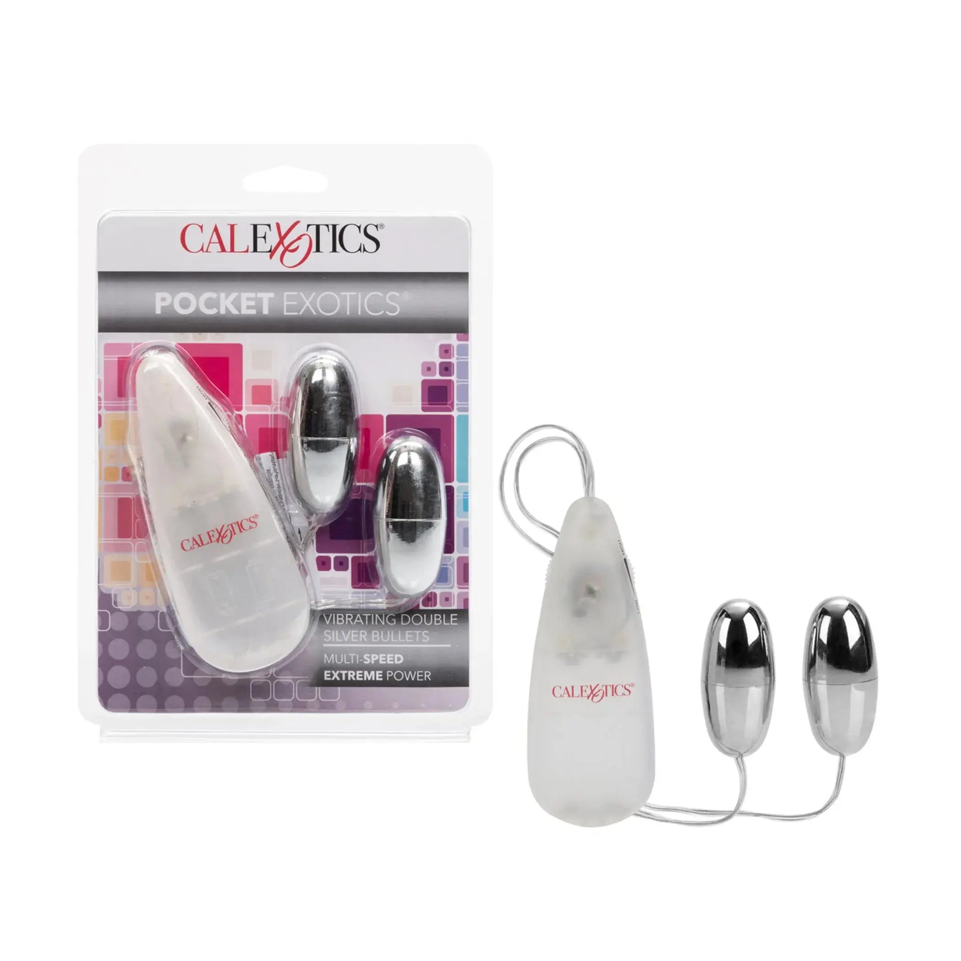 Pocket Exotic Double Bullet Silver California Exotic Novelties