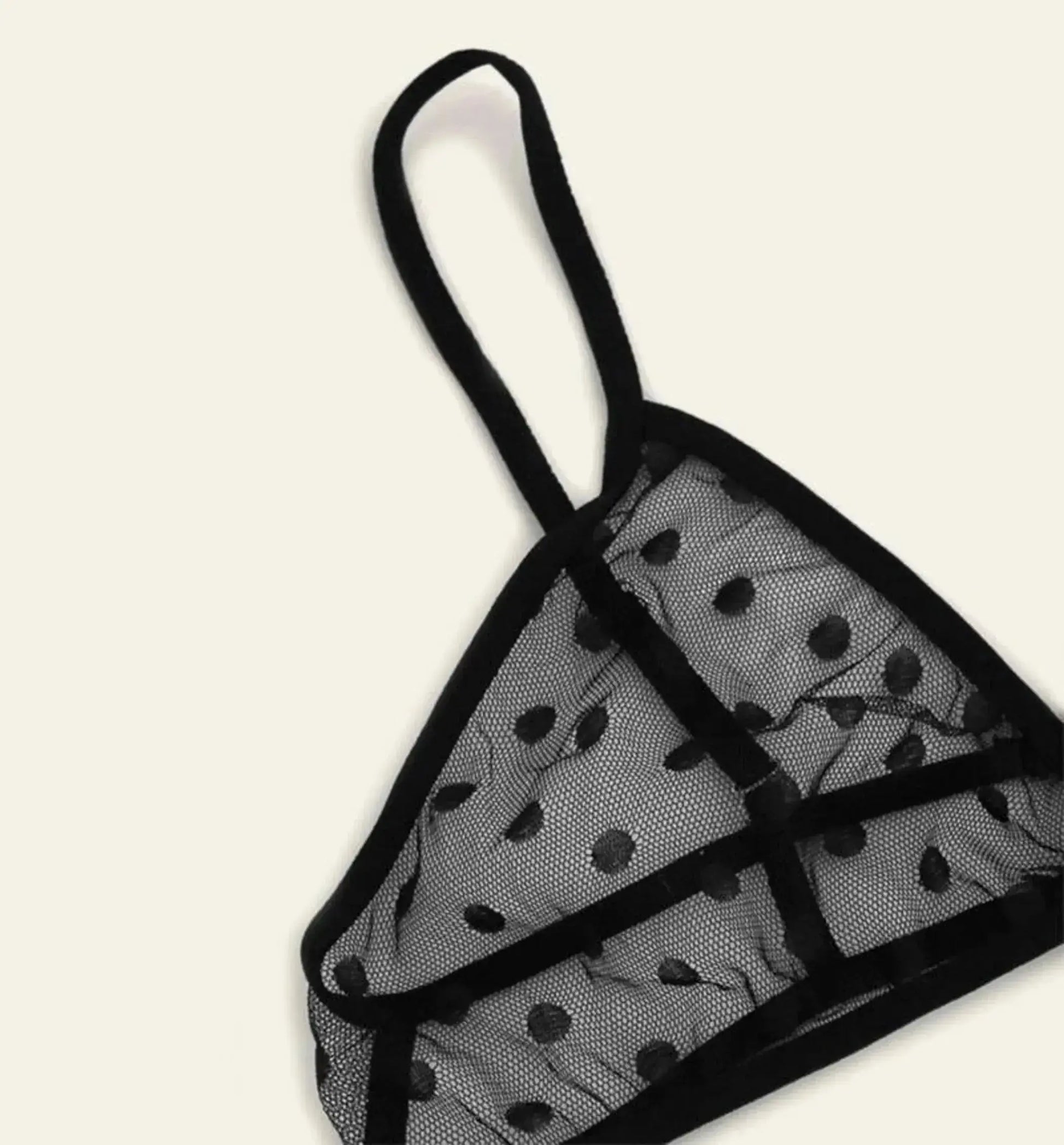 Polka Dot Lace Lingerie 3 Piece Set La Belle Fantastique