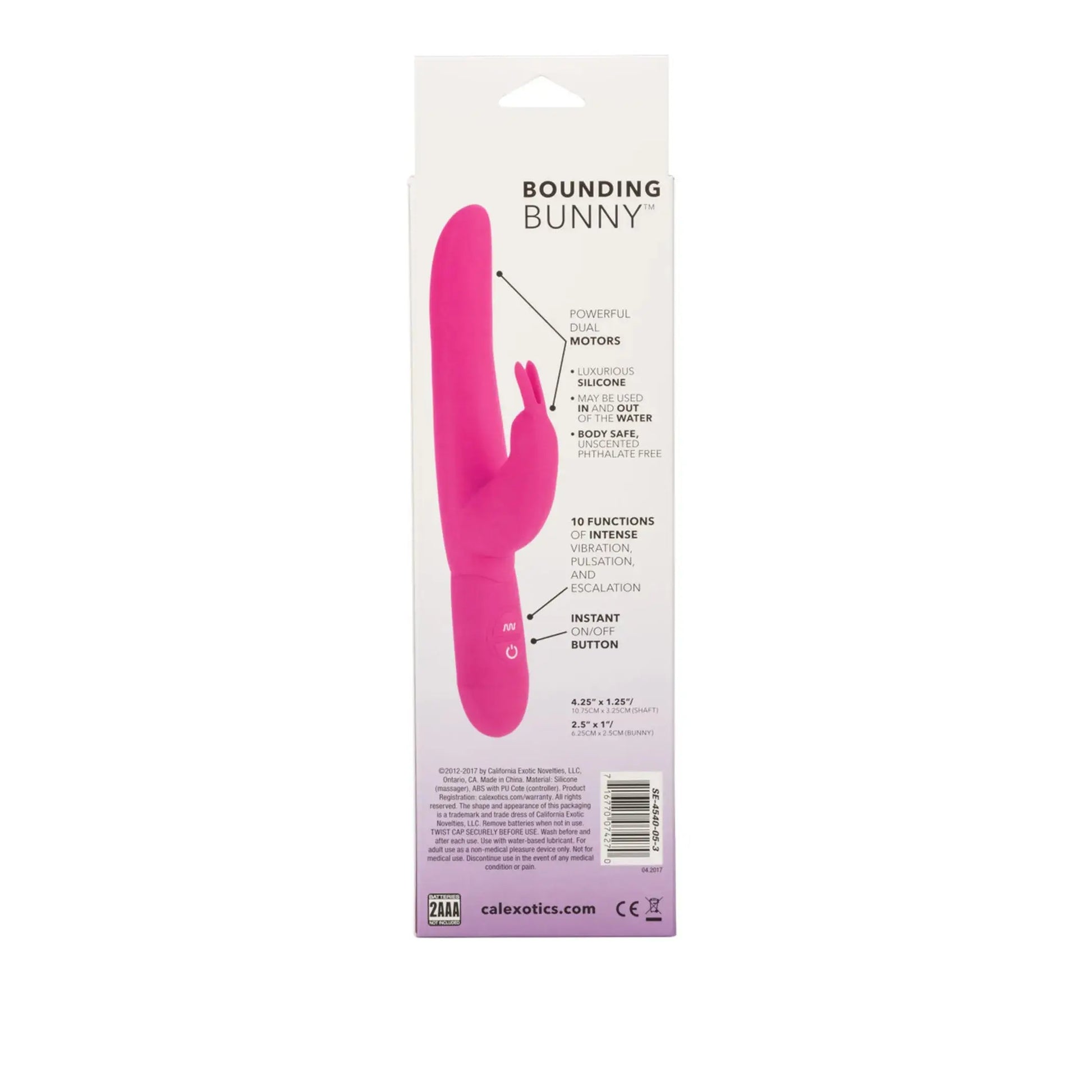 Posh 10 Function Bounding Bunny Pink California Exotic Novelties