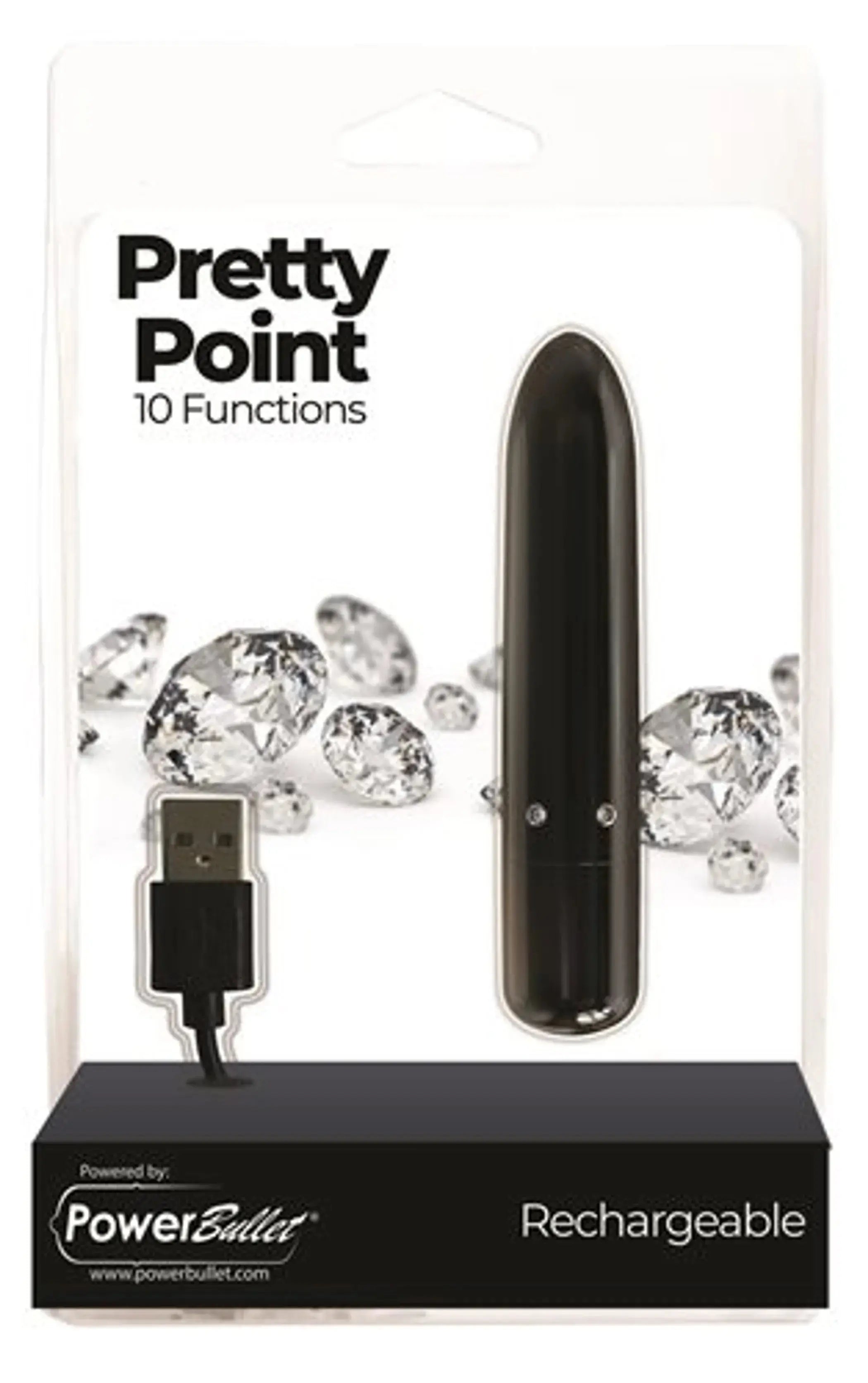 Power Bullet Pretty Point 4in 10 Function Bullet BMS Enterprises