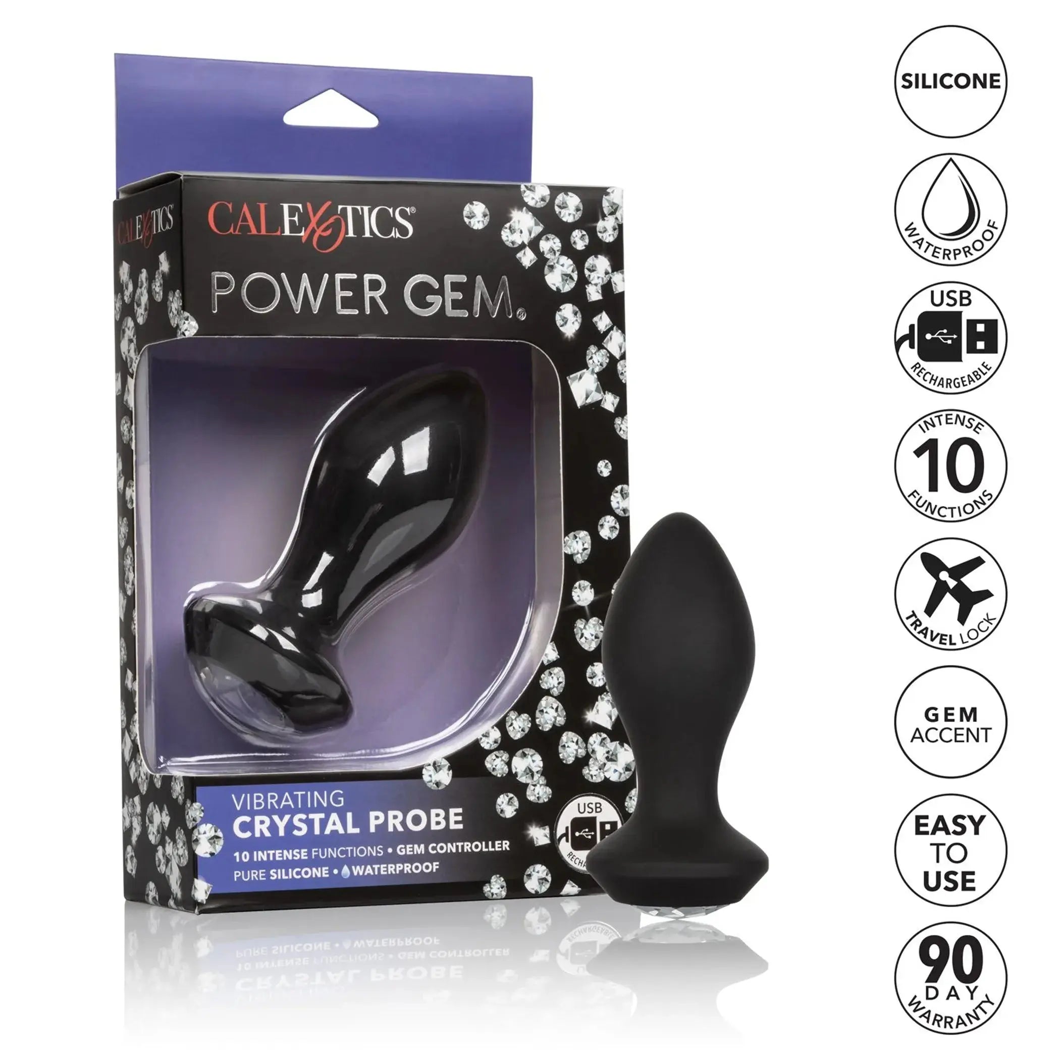 Power Gem Petite Crystal Probe California Exotic Novelties