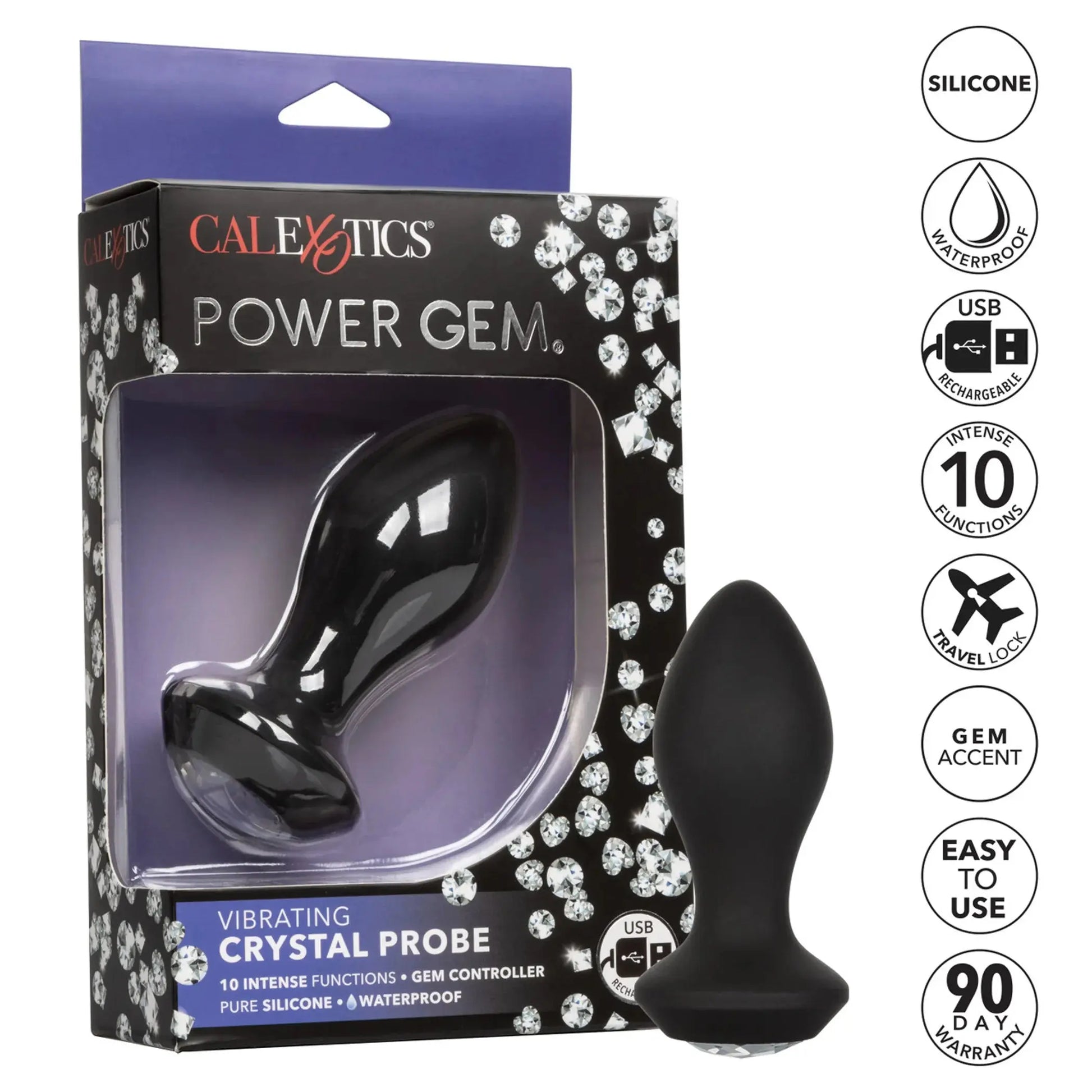 Power Gem Vibrating Crystal Probe California Exotic Novelties