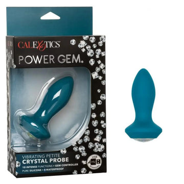Power Gem Vibrating Petite Crystal Probe Blue California Exotic Novelties