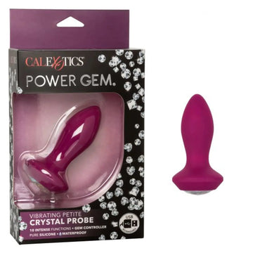 Power Gem Vibrating Petite Crystal Probe Purple California Exotic Novelties