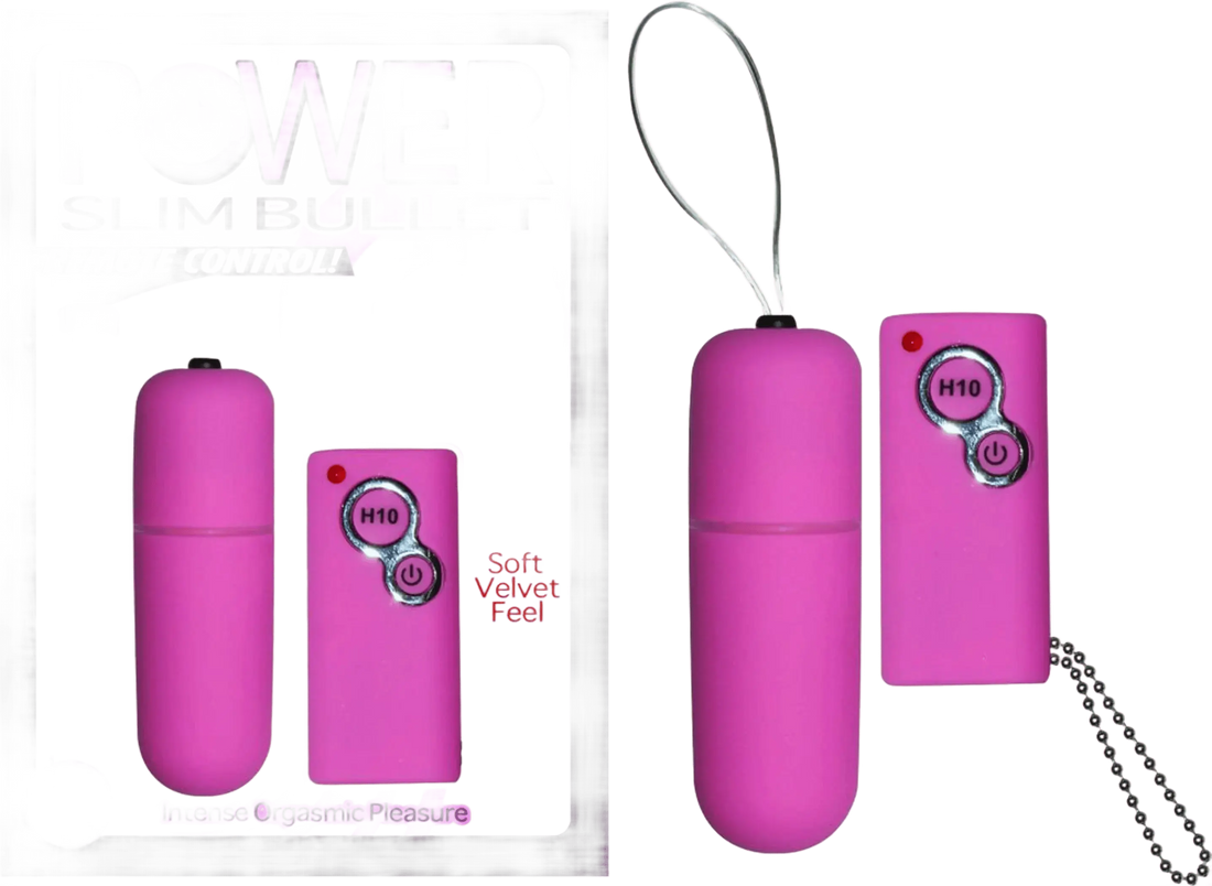 POWER SLIM BULLET REMOTE CONTROL PINK Nasstoys