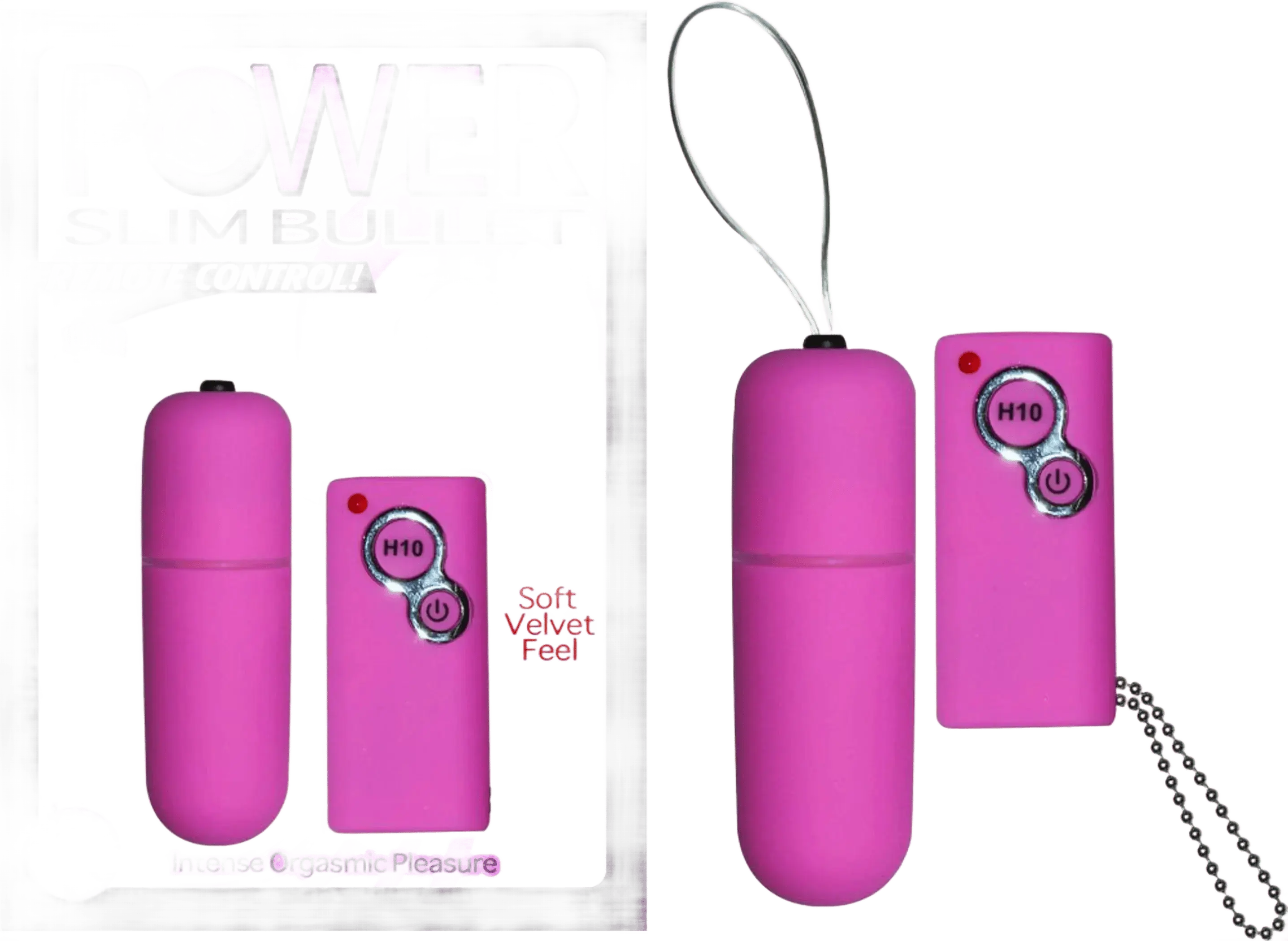 POWER SLIM BULLET REMOTE CONTROL PINK Nasstoys